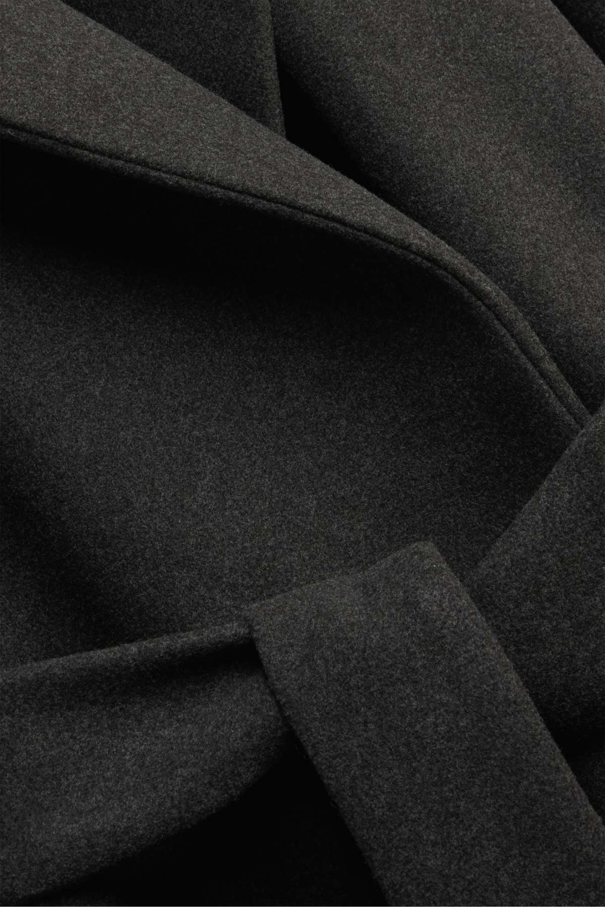 Coat with hood - dark gray