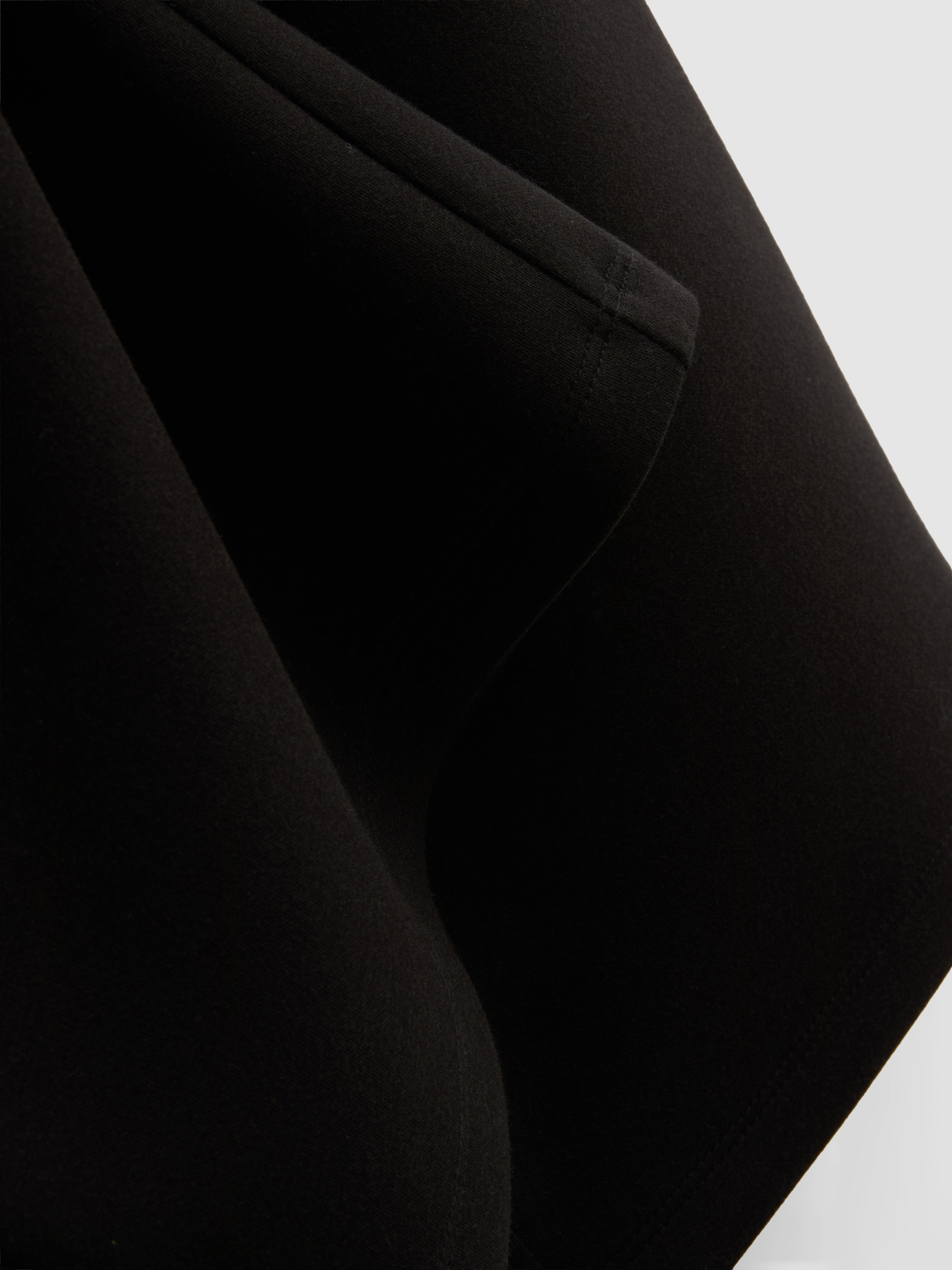 Modal Blend Wide Leg Joggers - Black