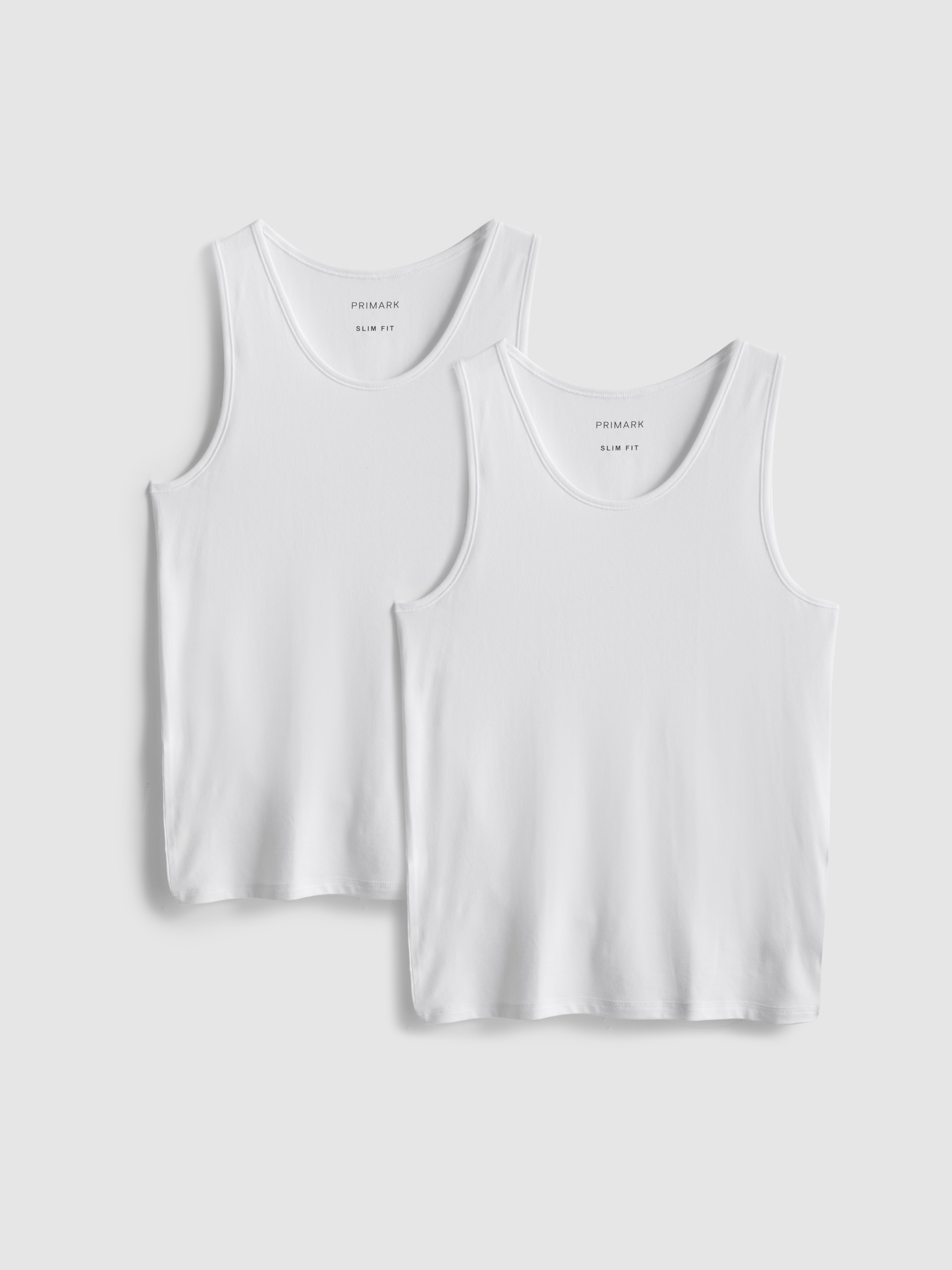 2pk Essential Tank Tops - White