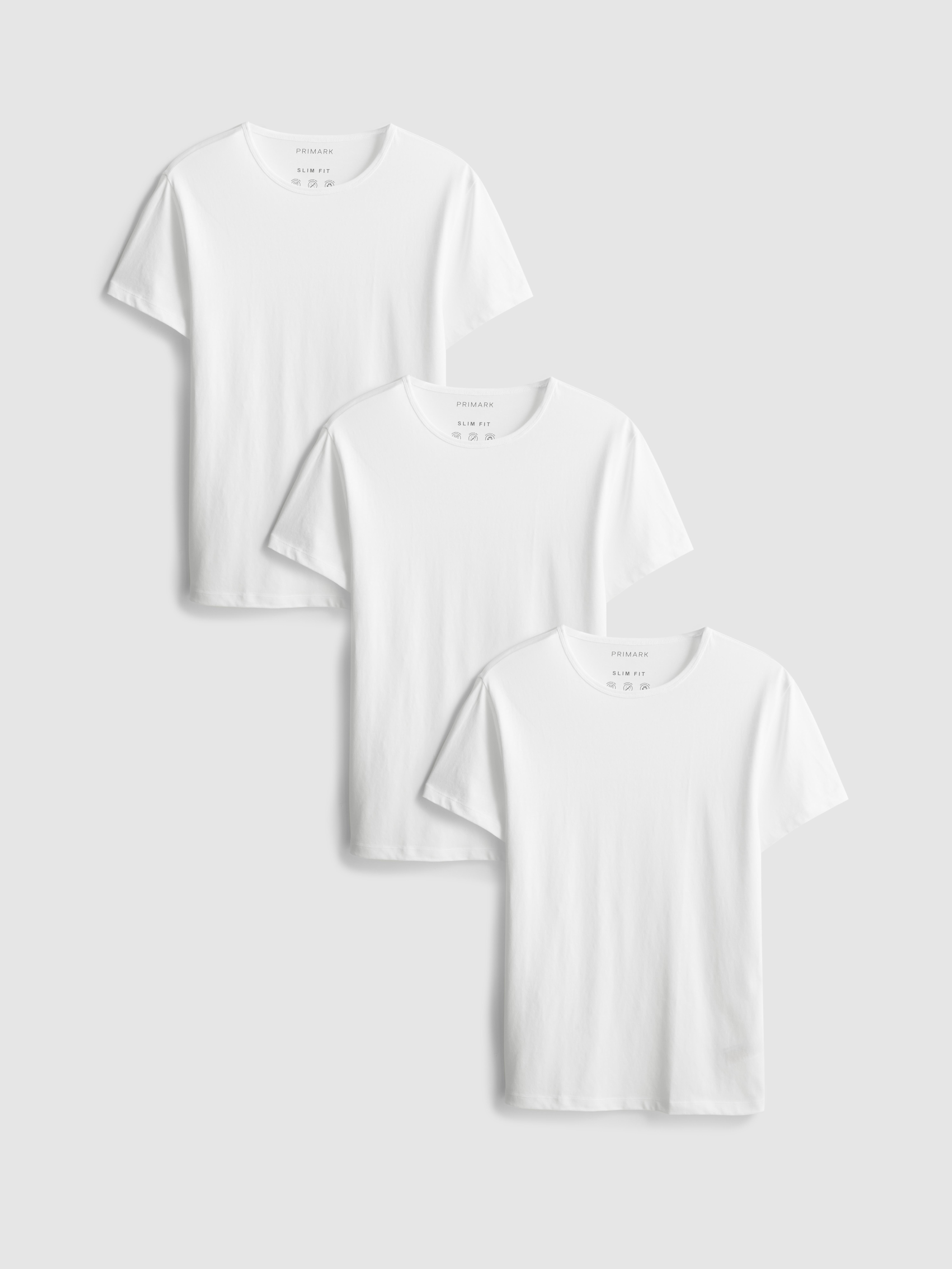 3pk Essential Crew Neck T-Shirts - White