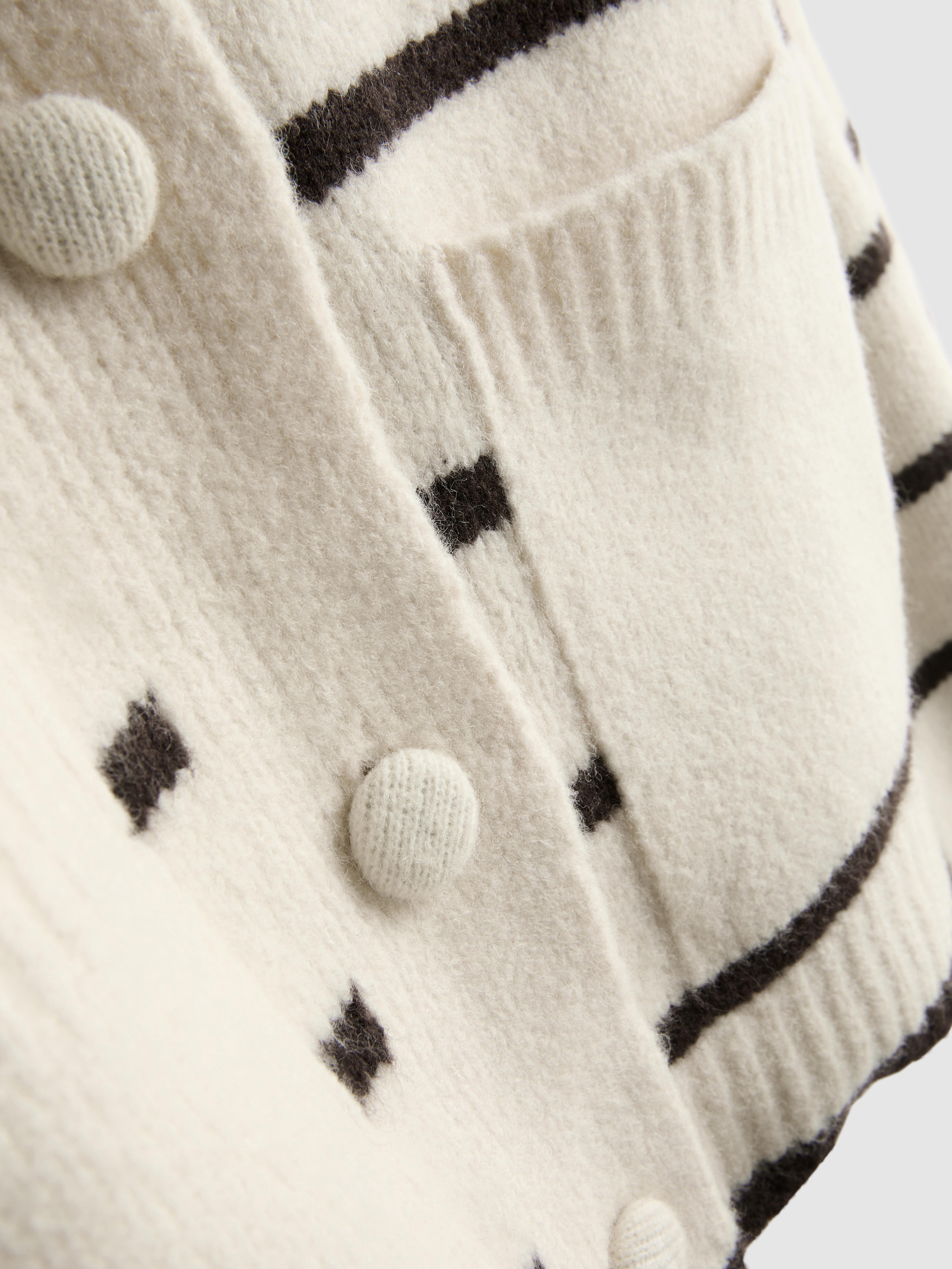 Knitted Bomber Cardigan - Chocolate