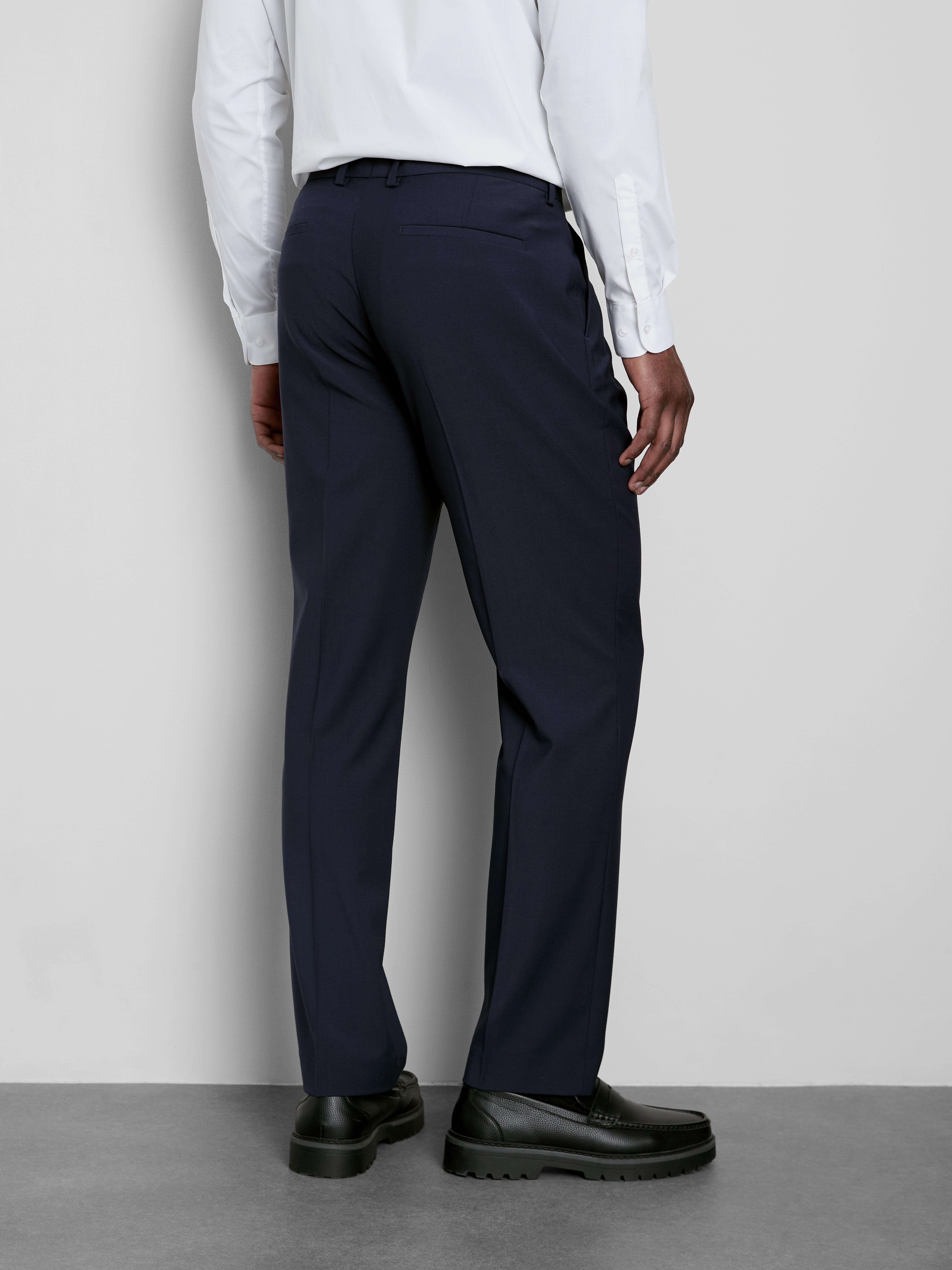 Regular Fit Classic Suit Pants - Navy