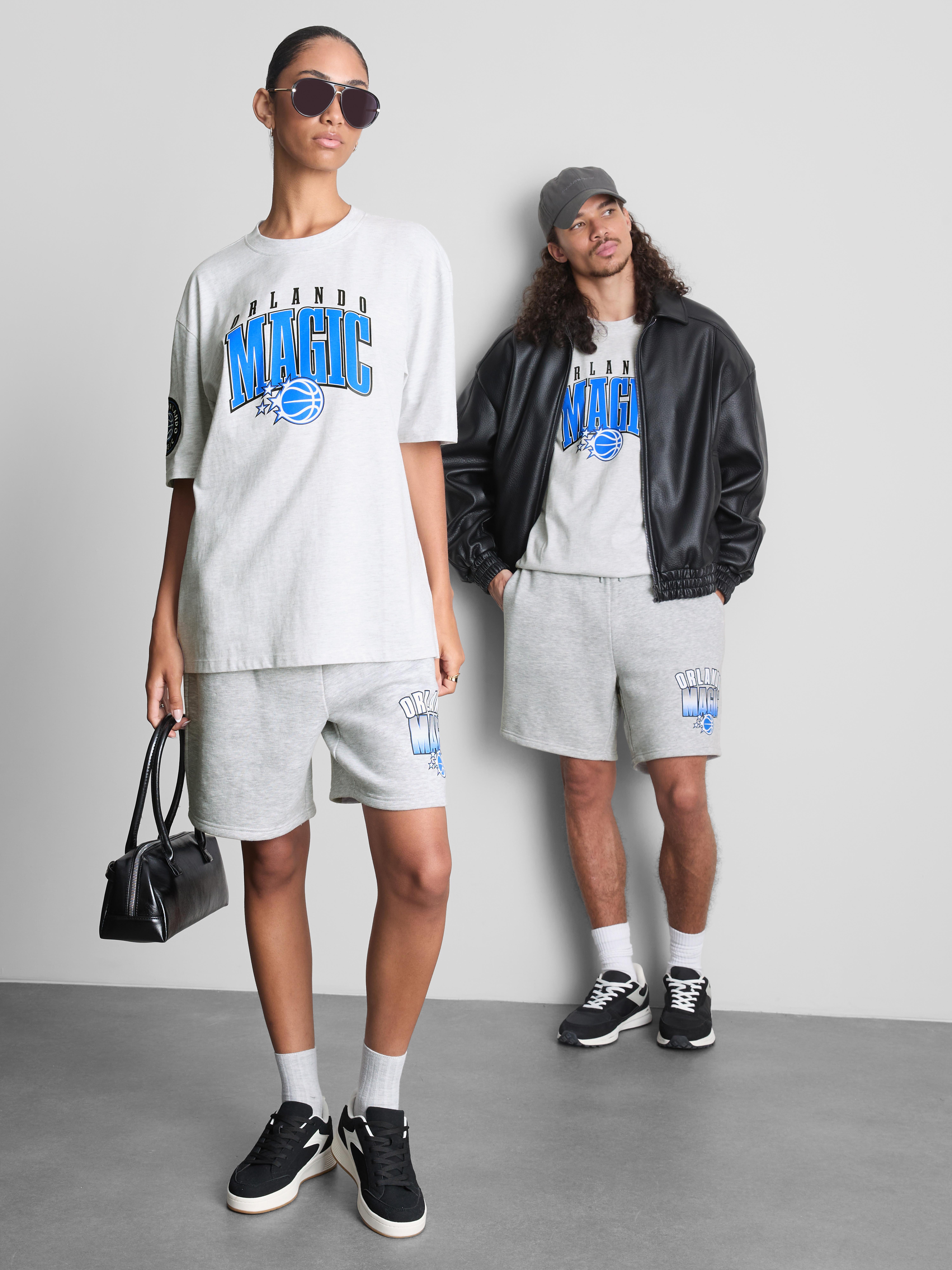NBA Orlando Magic Pure Cotton Graphic T-Shirt - Gray Heather