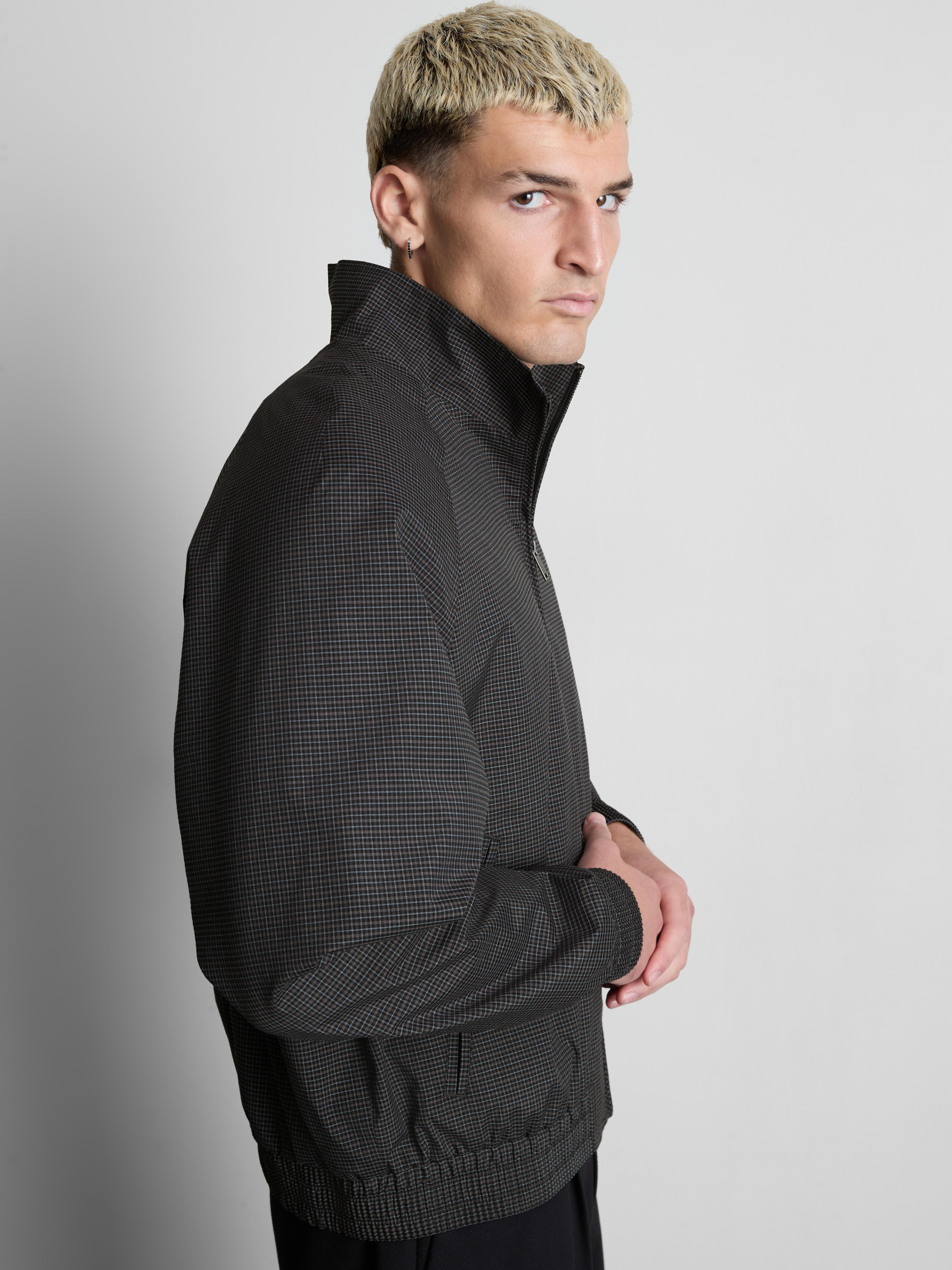 Plaid Harrington Jacket - Black