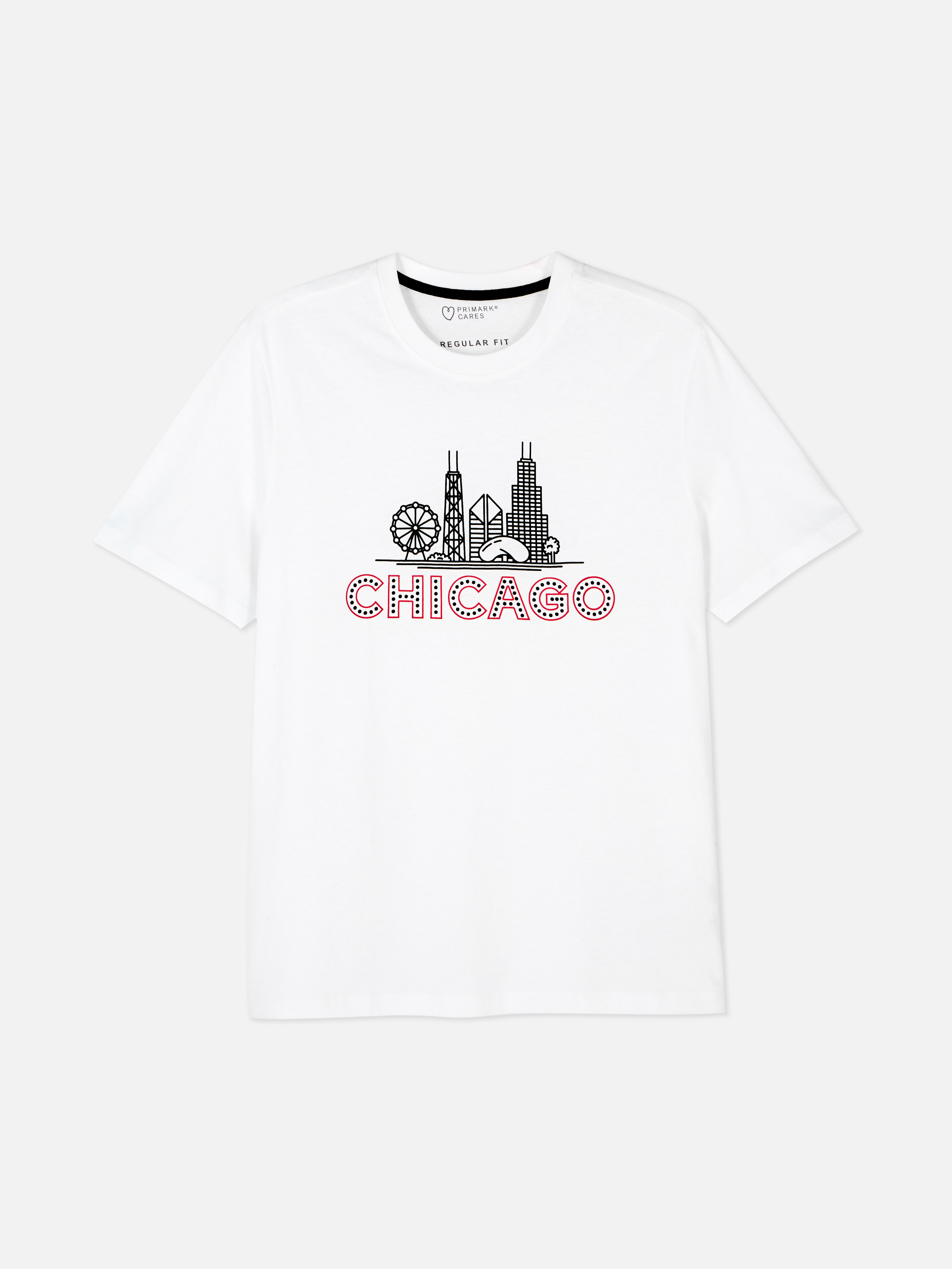 Short Sleeve Chicago T-Shirt - White