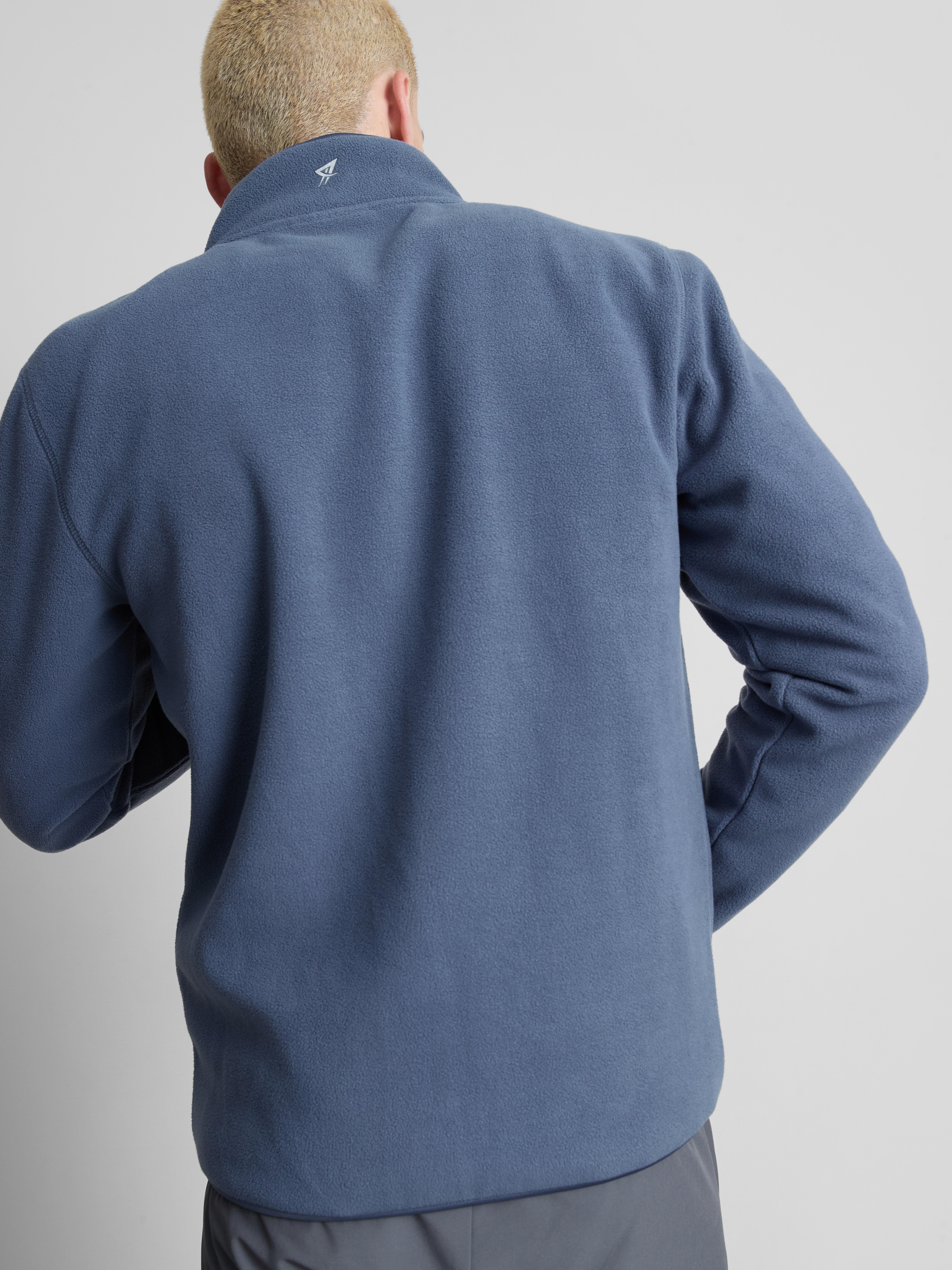 Zip-Up Fleece Jacket - Blue