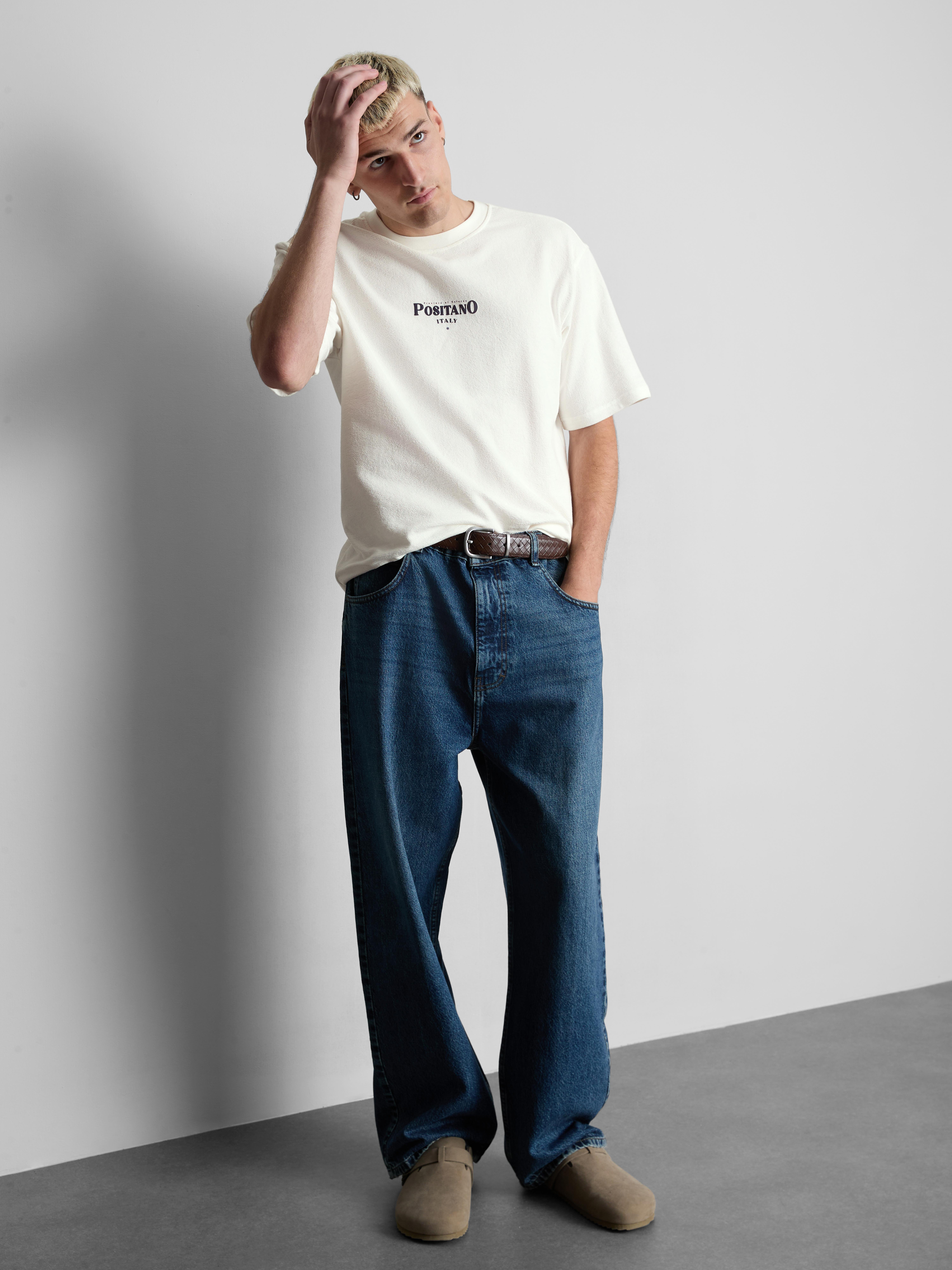 Positano Back Graphic T-Shirt - Ivory