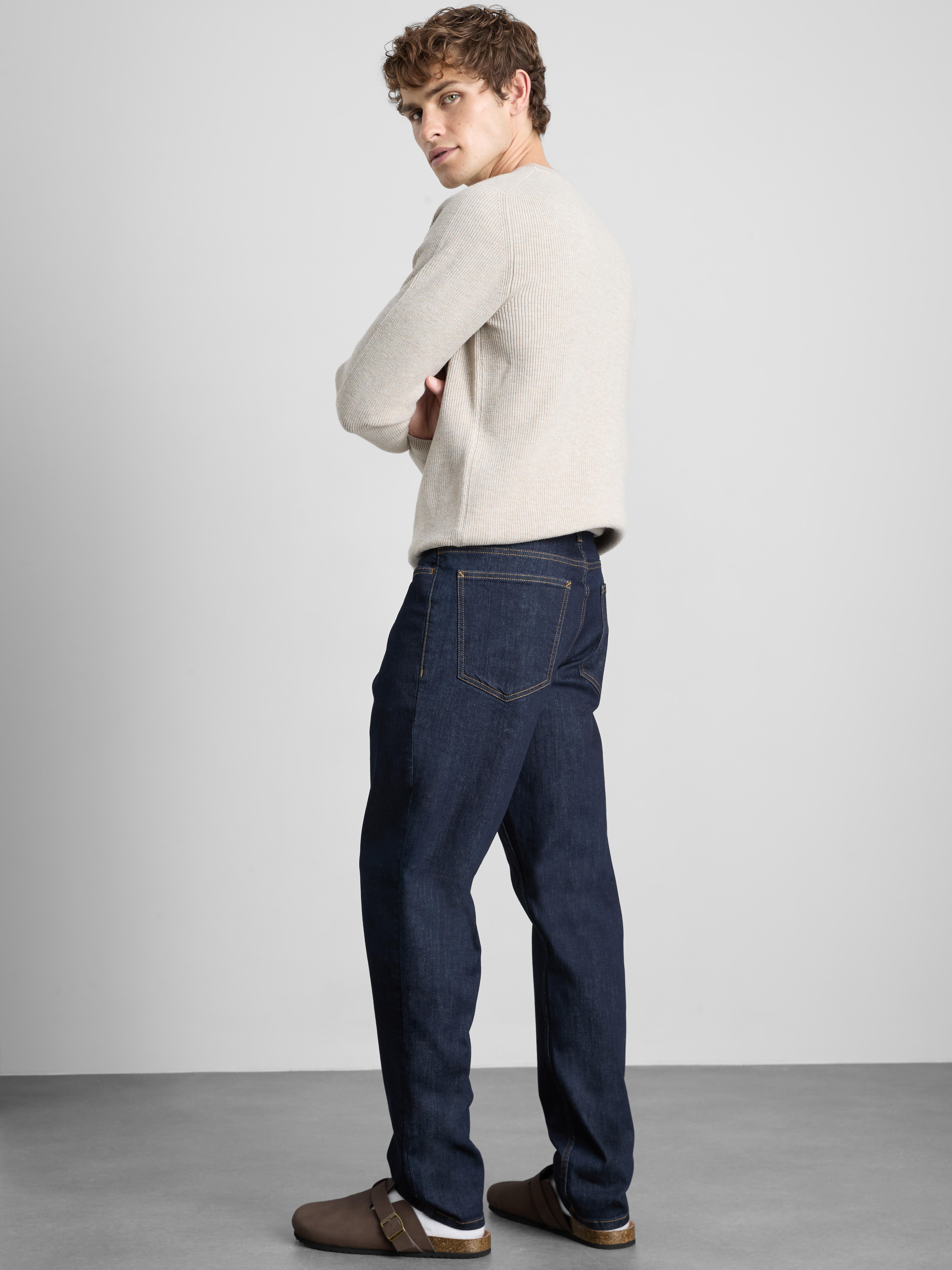 Mid-Rise Slim Fit Jeans - Indigo