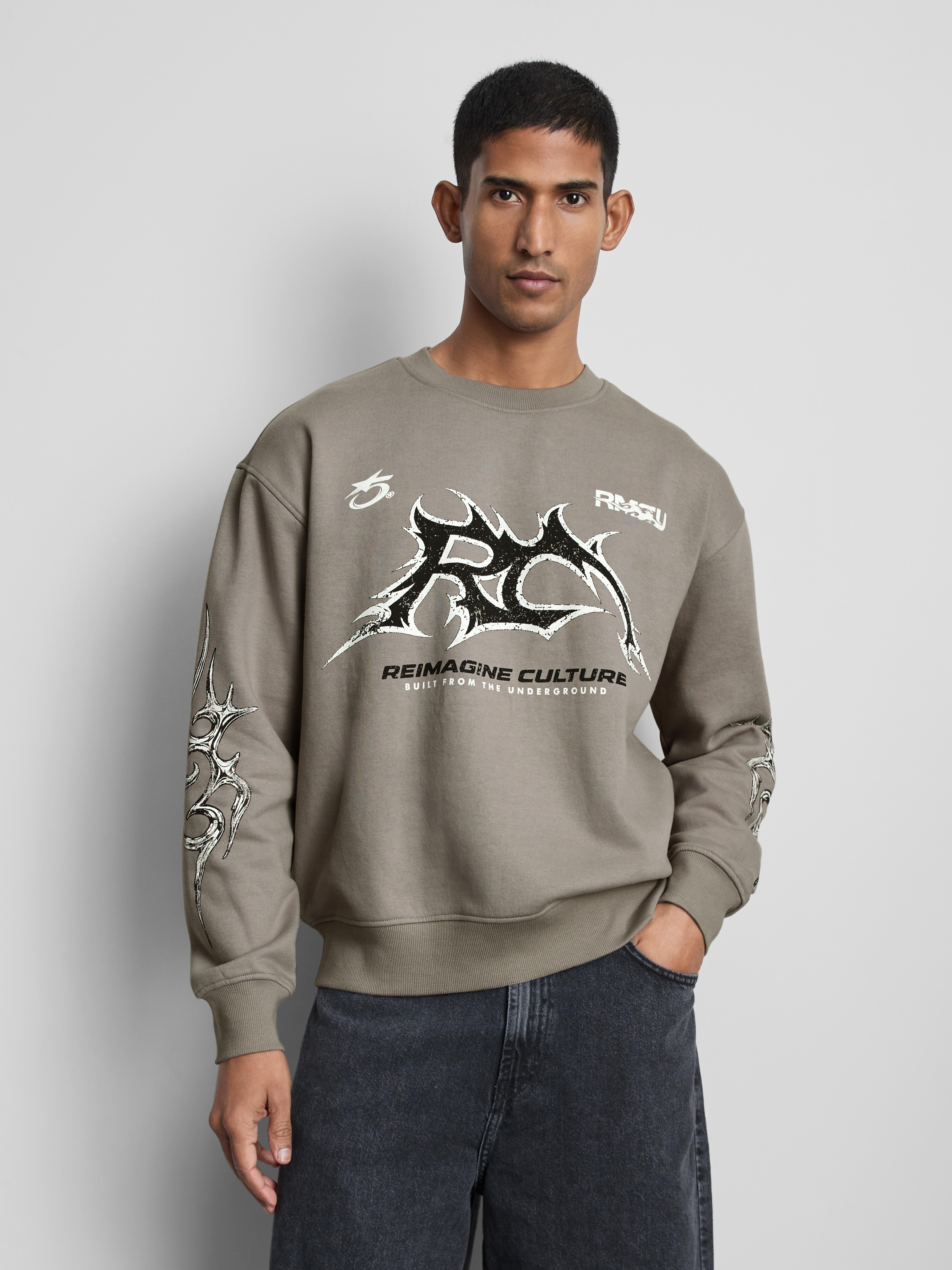 Graphic Sweatshirt - Light Gray