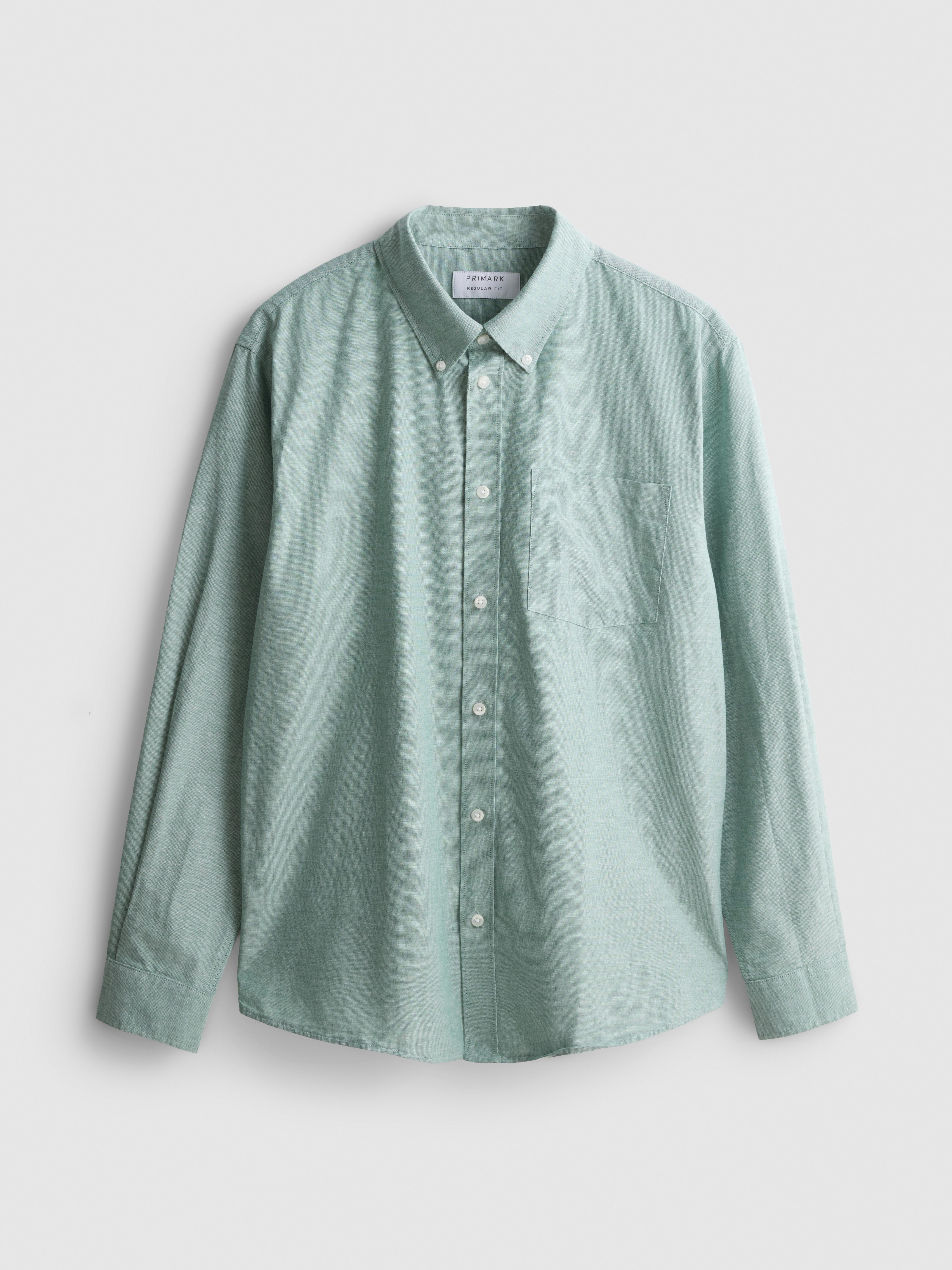 Pure Cotton Regular Fit Oxford Shirt - Green