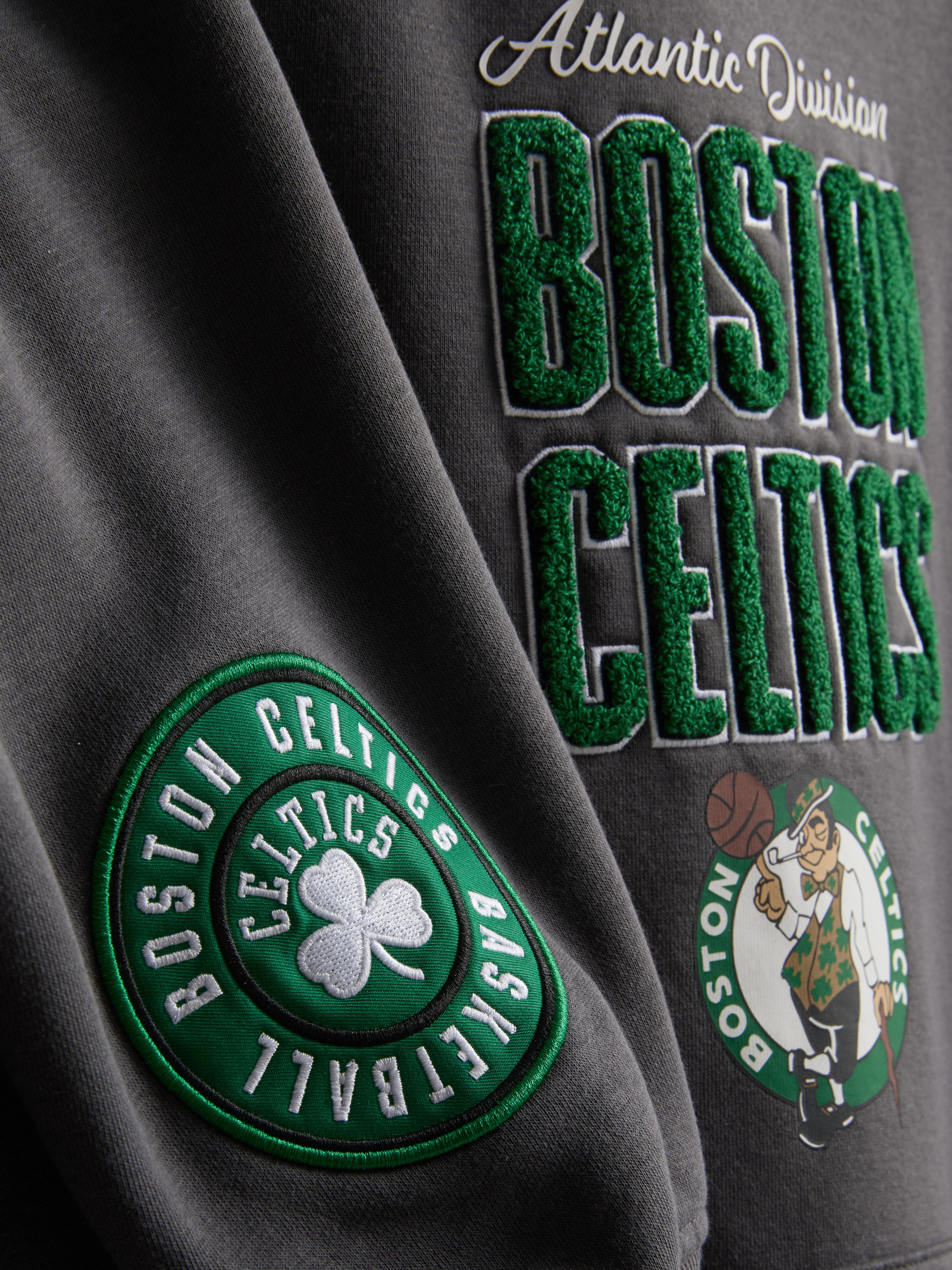 NBA Boston Celtics Cotton-Rich Hoodie - Charcoal