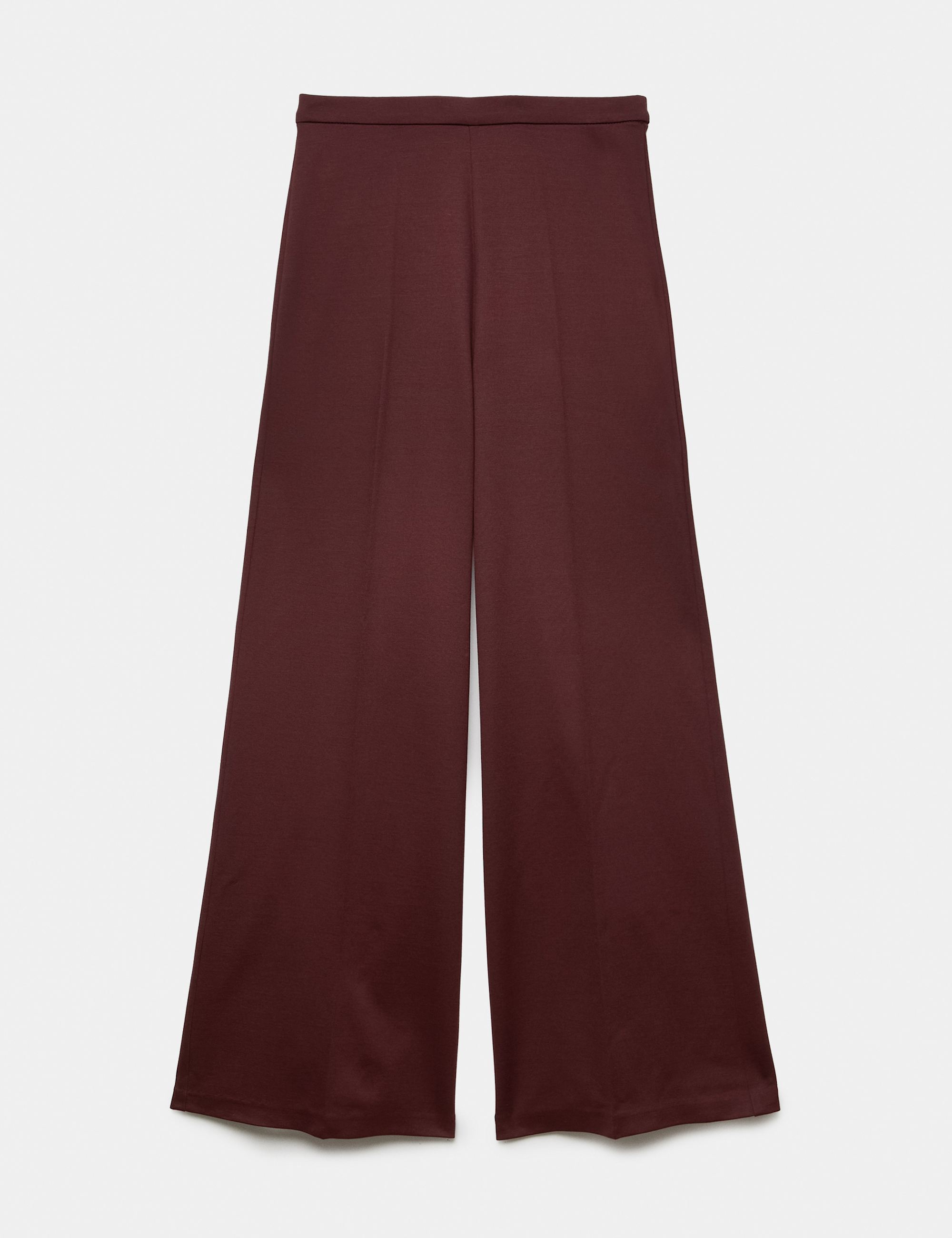 Jersey Wide Leg Trousers with Stretch