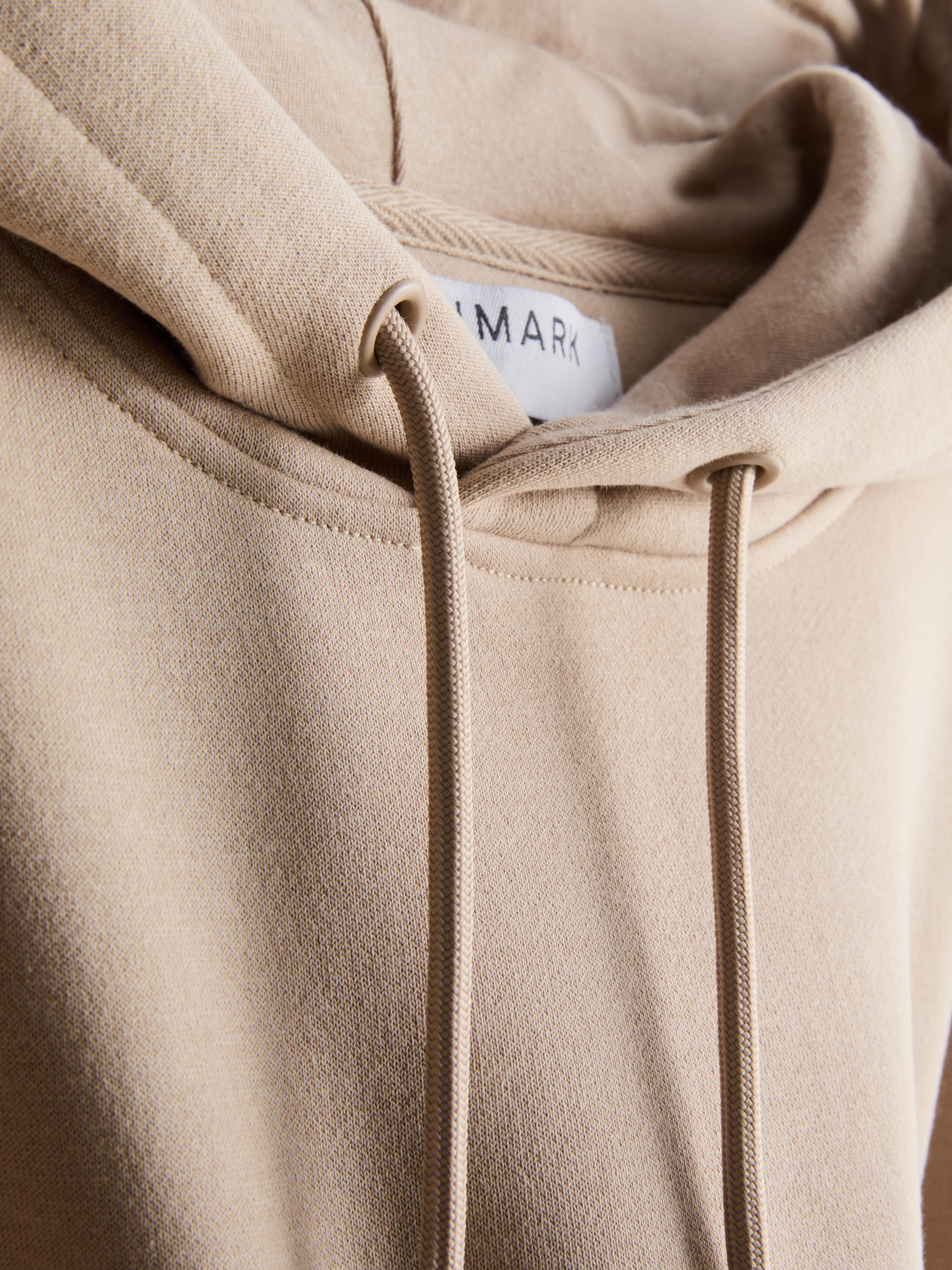 Oversized Drawstring Hoodie - Stone
