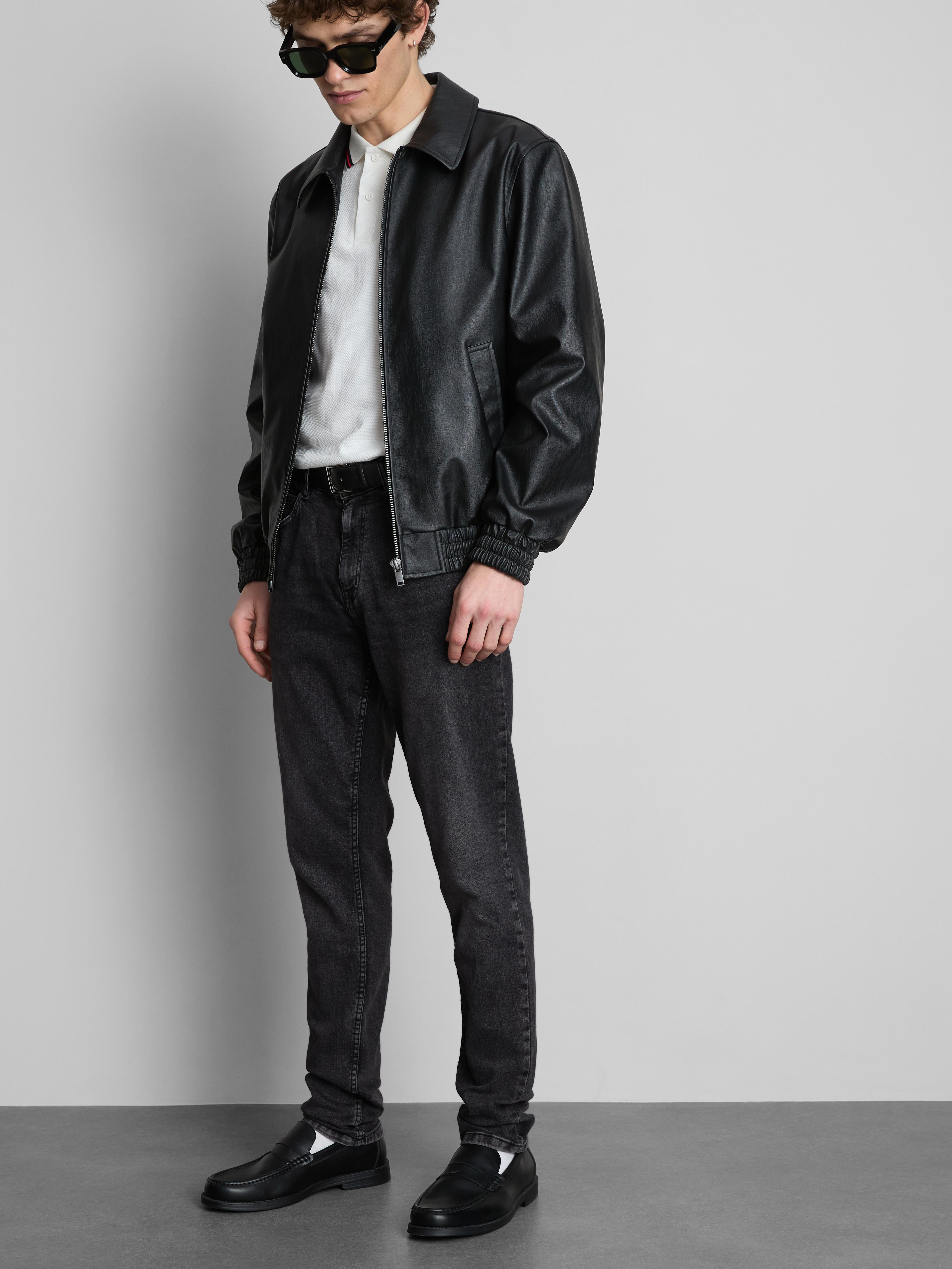 Mid-Rise Skinny Jeans - Gray