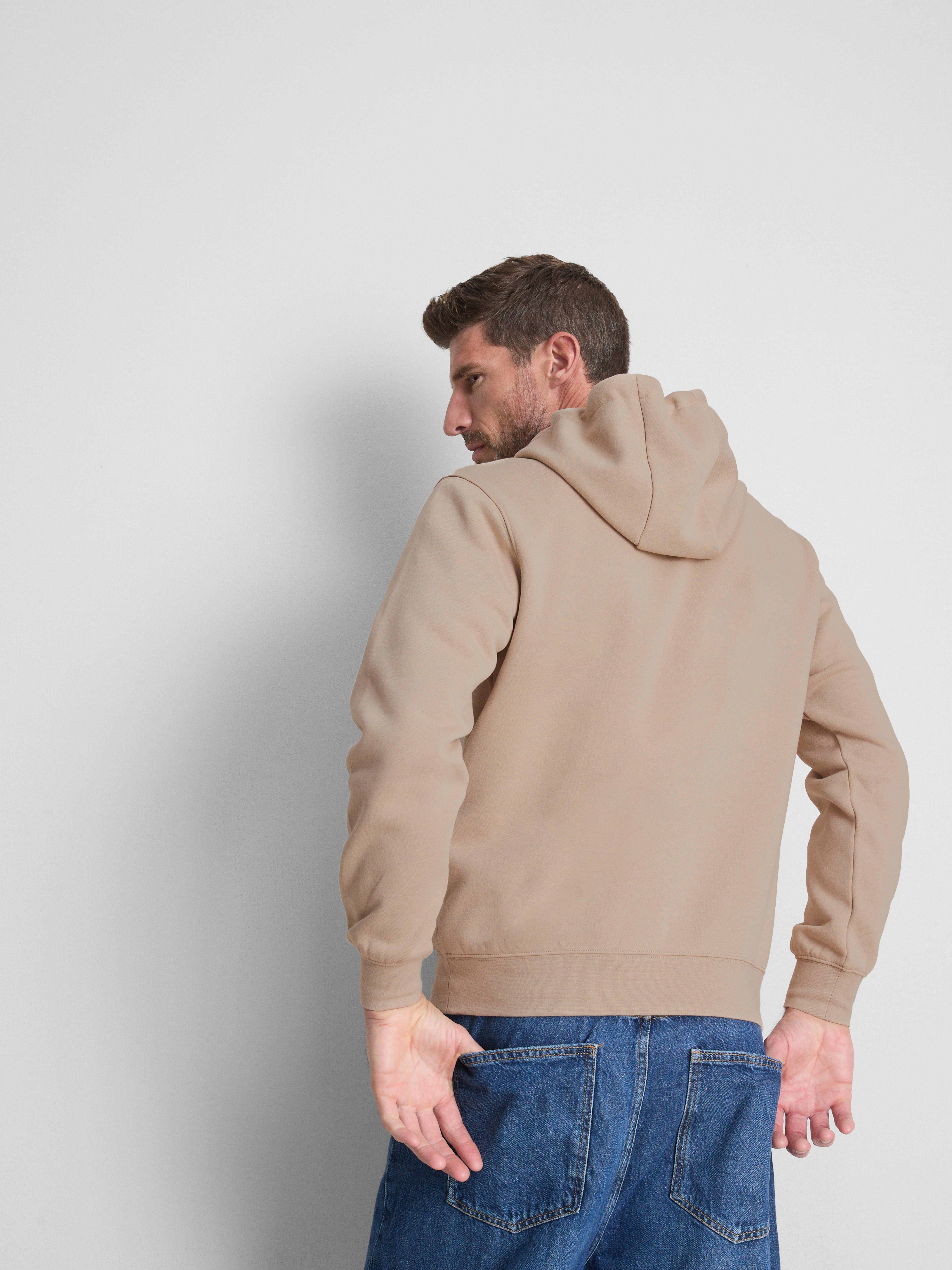Oversized Drawstring Hoodie - Stone