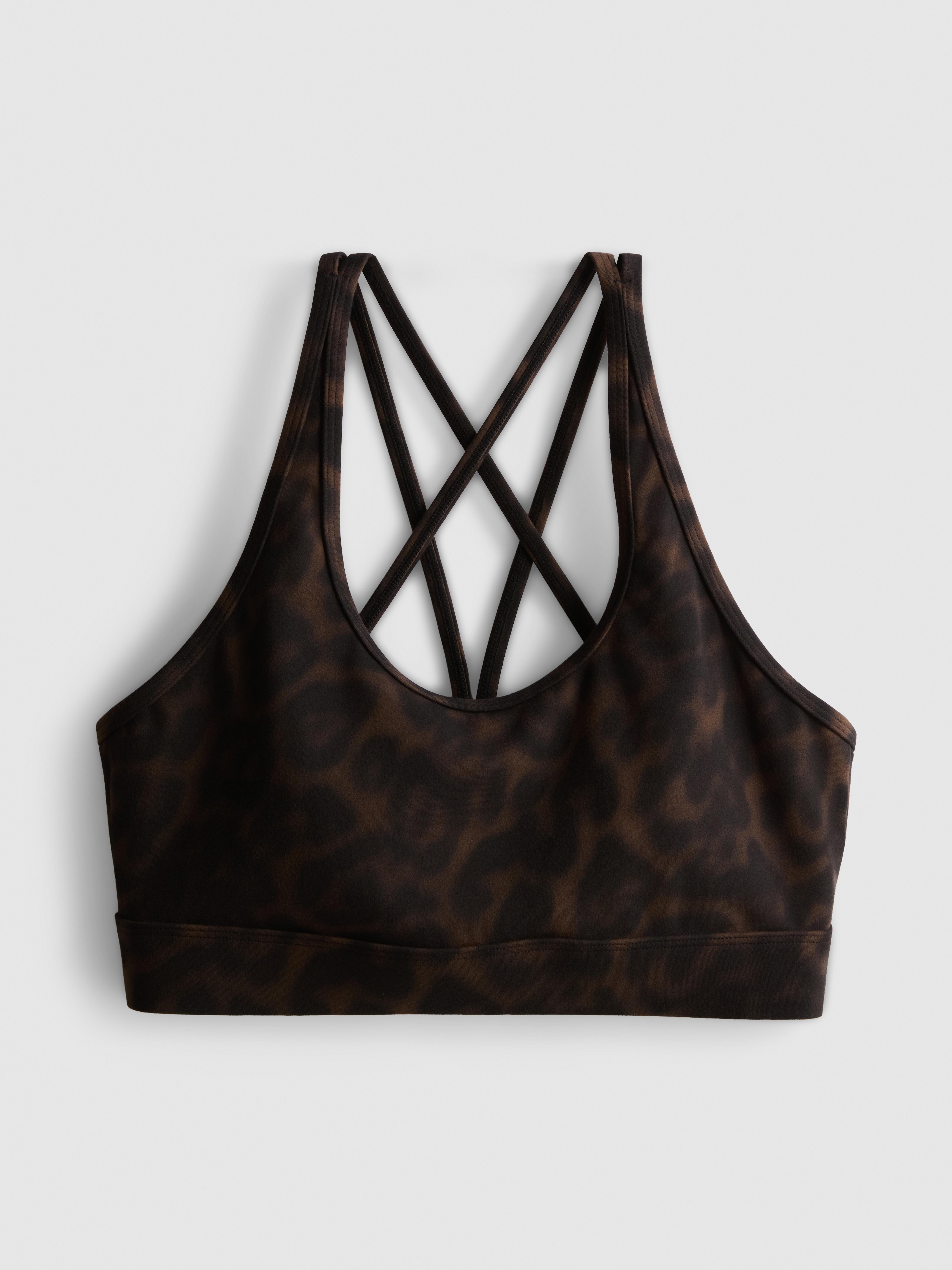 Primark Form | Smooth Support Animal Print Crop Top - Brown