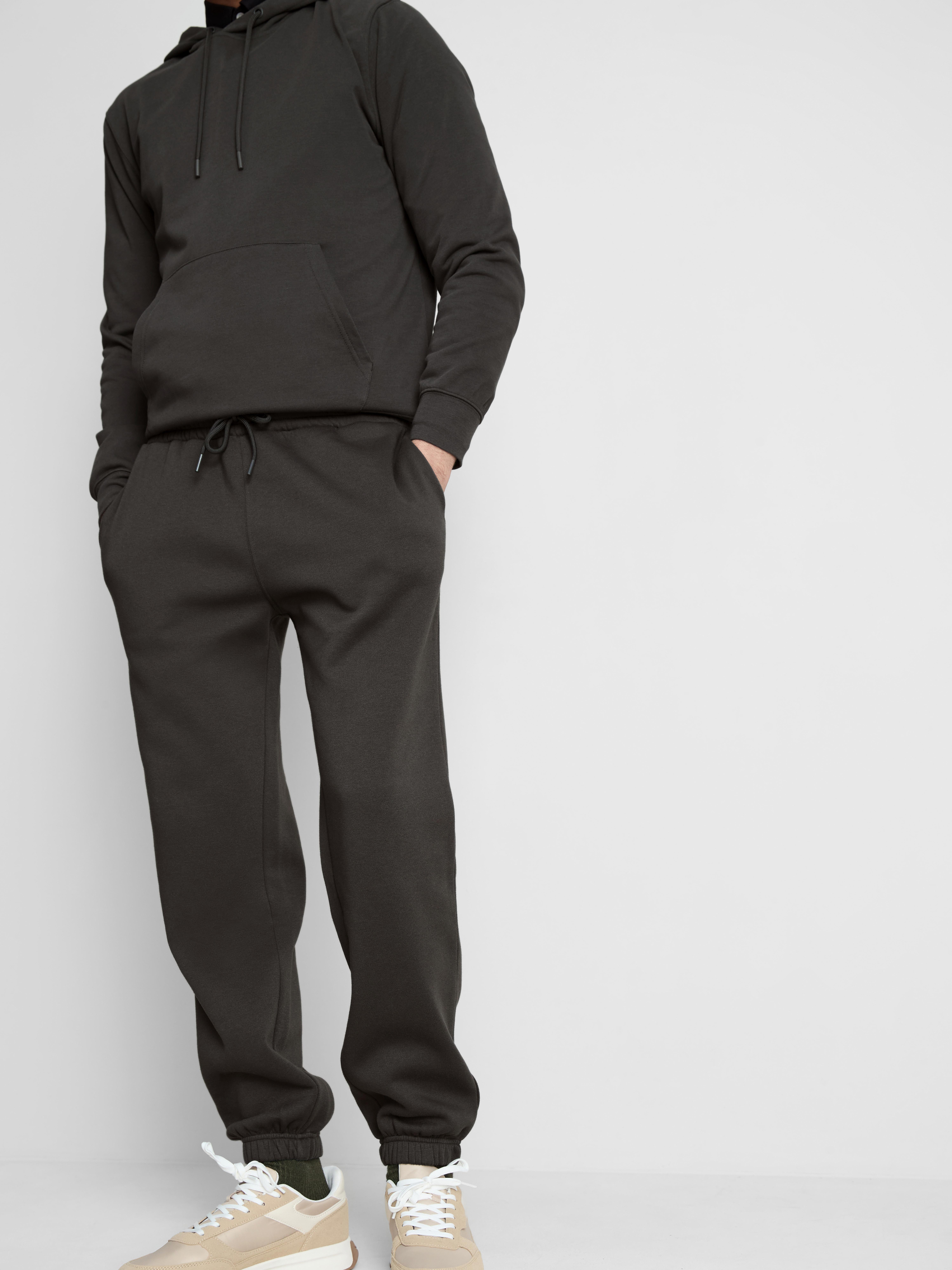 Essential Drawstring Joggers - Charcoal