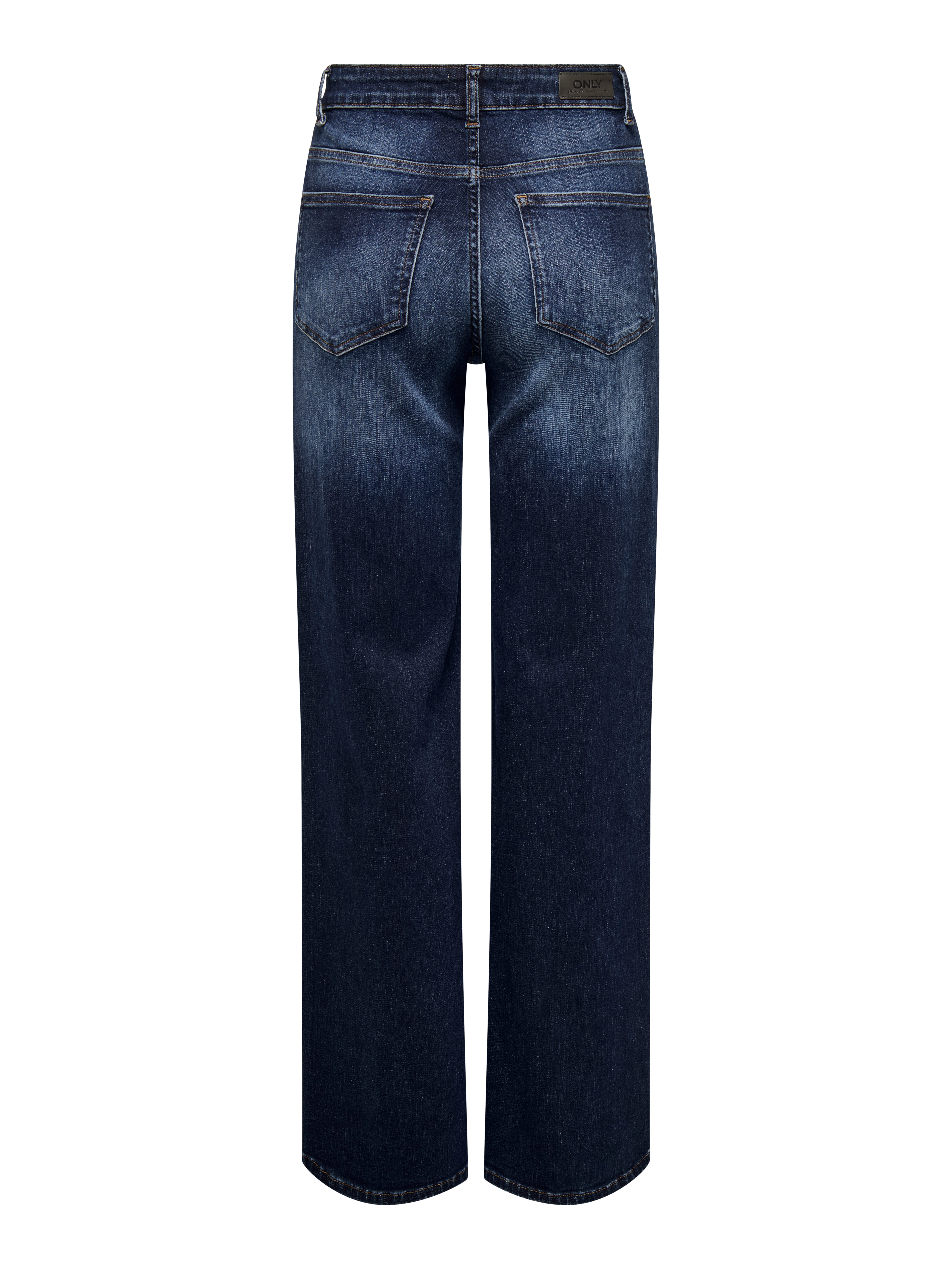 ONLMADISON High waist Wide Leg Fit Jeans Dark Blue Denim