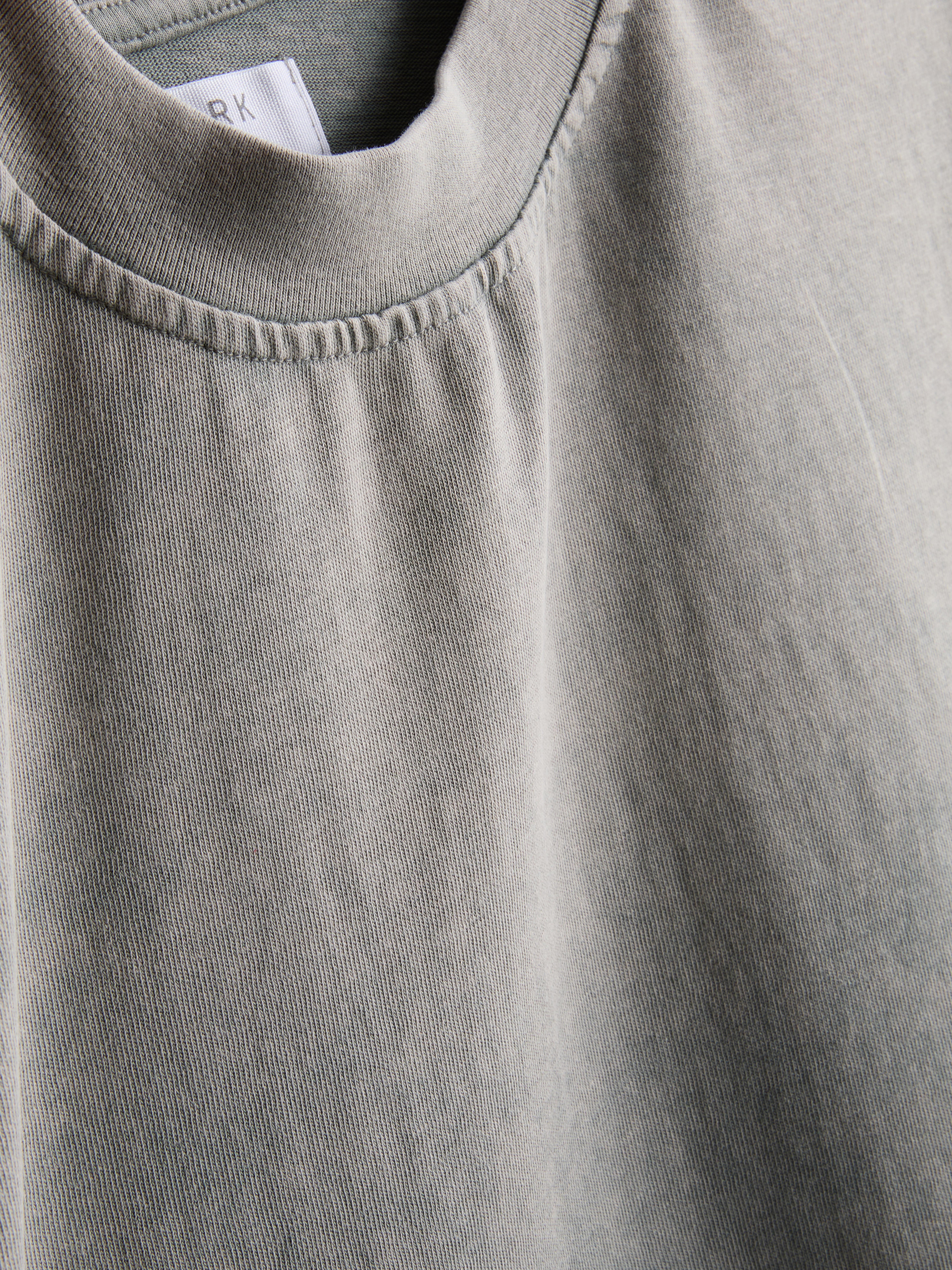 Short Sleeved Washed T-Shirt - Gray