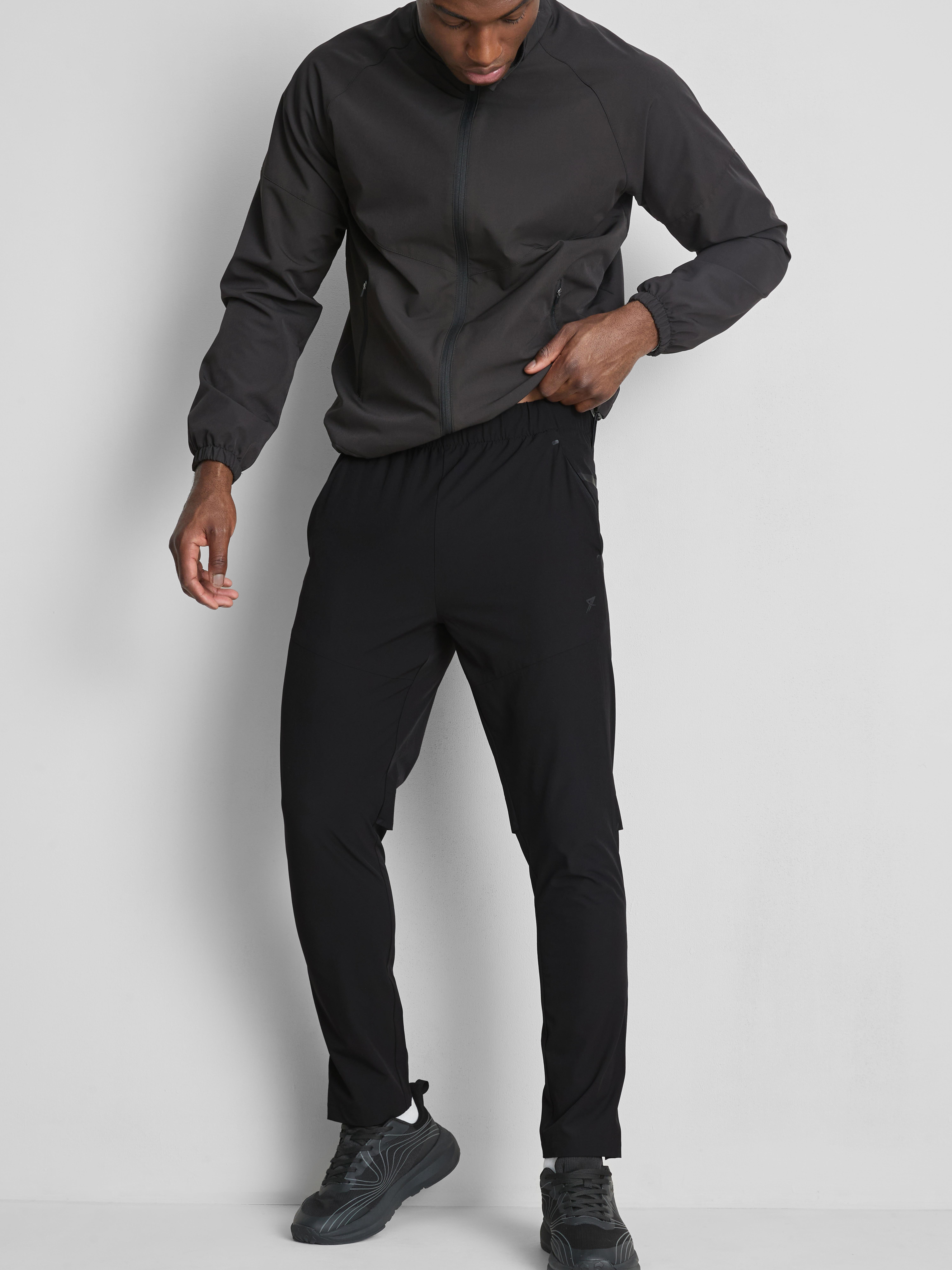 Elastic Gym Pants - Black