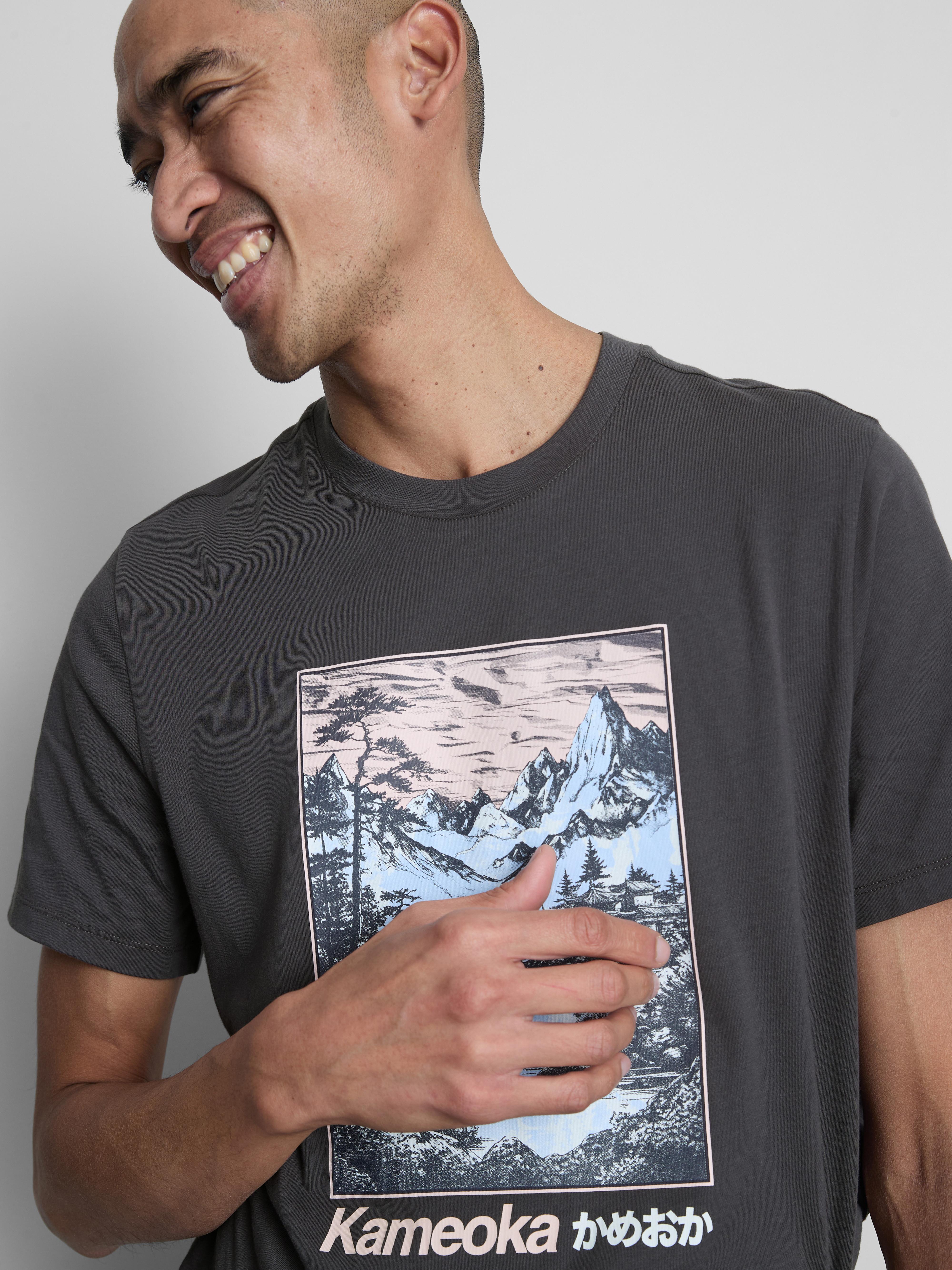 Kameoka Graphic T-Shirt - Charcoal