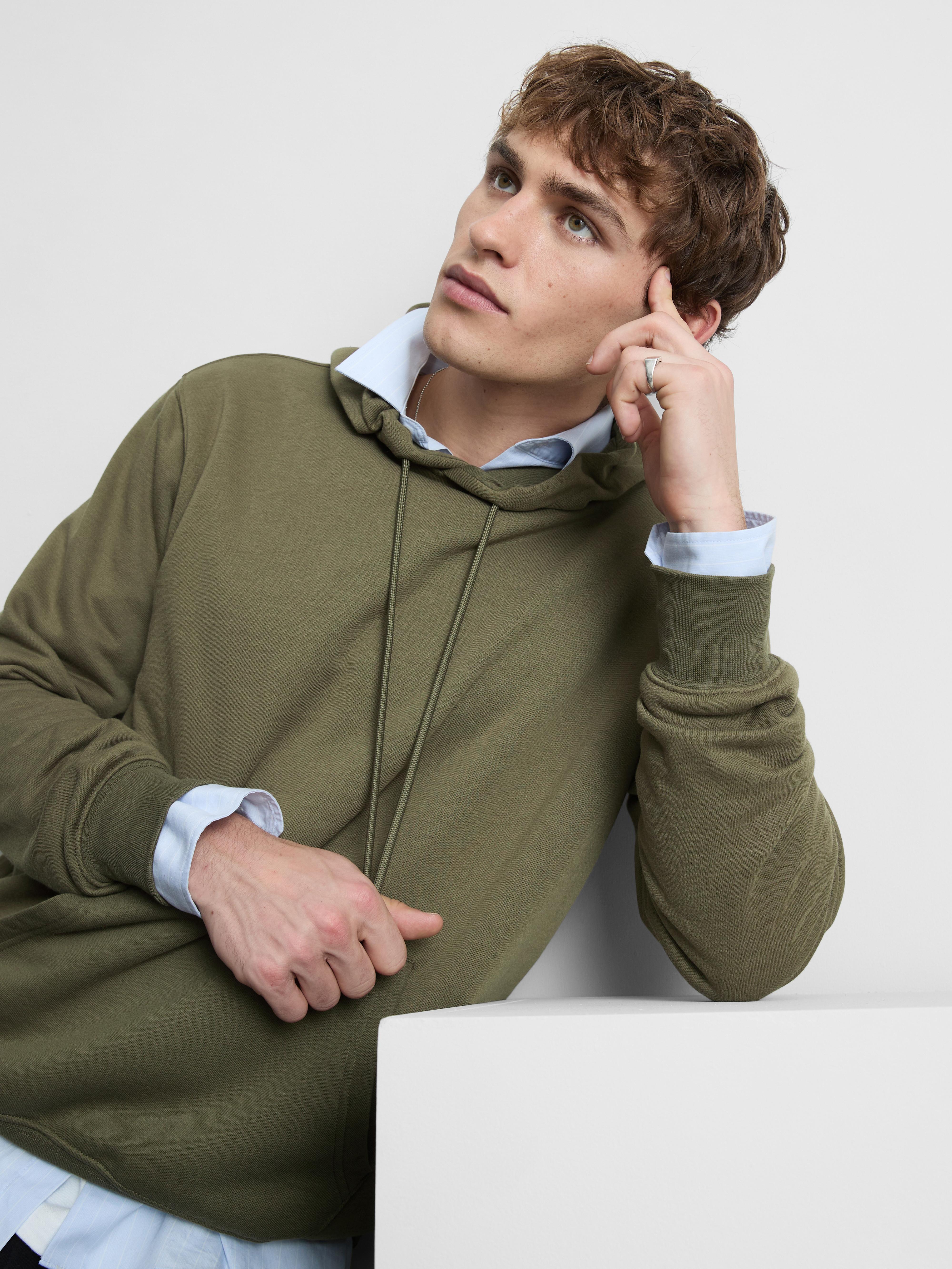 Drawstring Hoodie - Olive