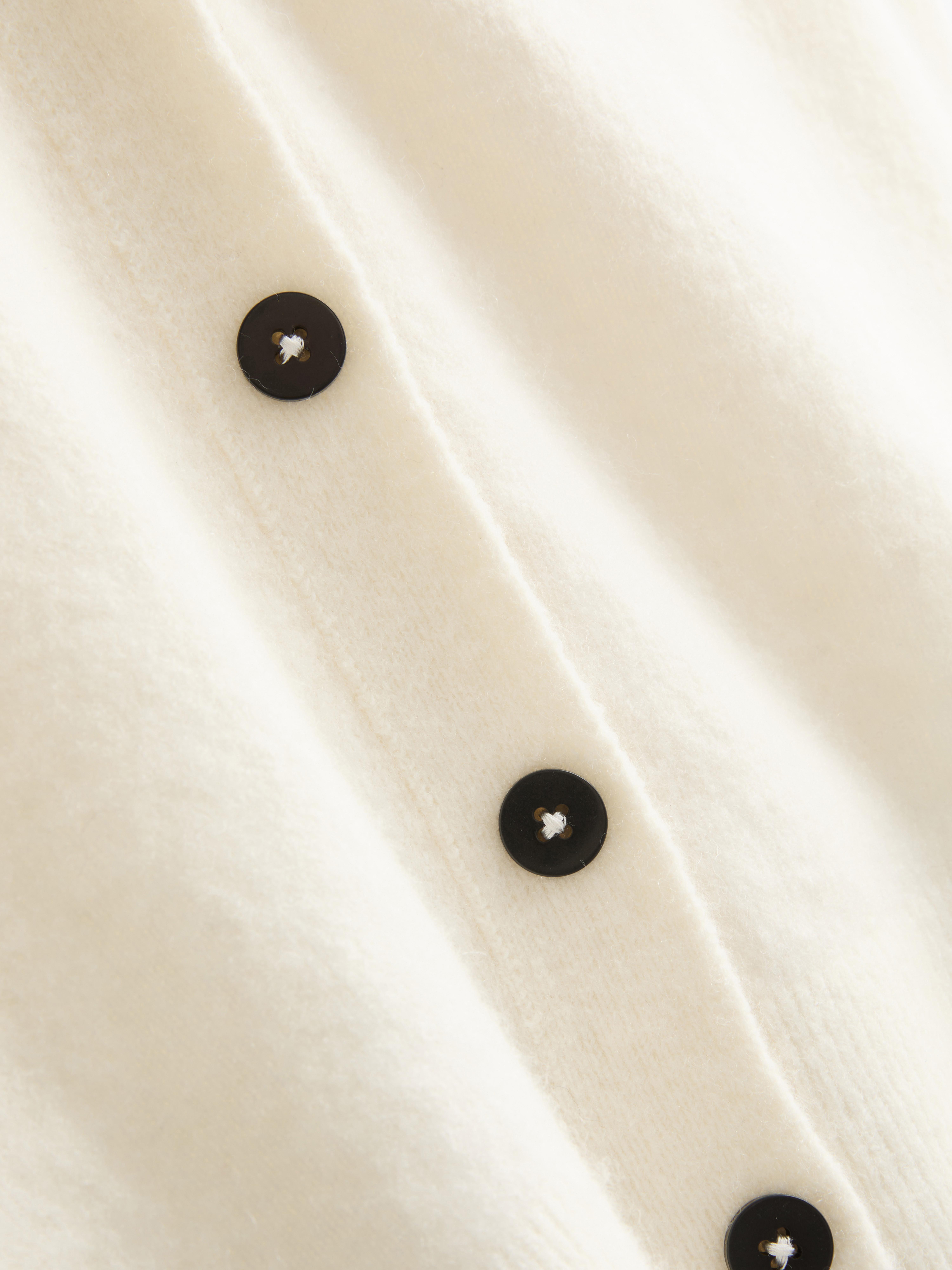 The Edit Wool-Rich Scarf Vest - Cream