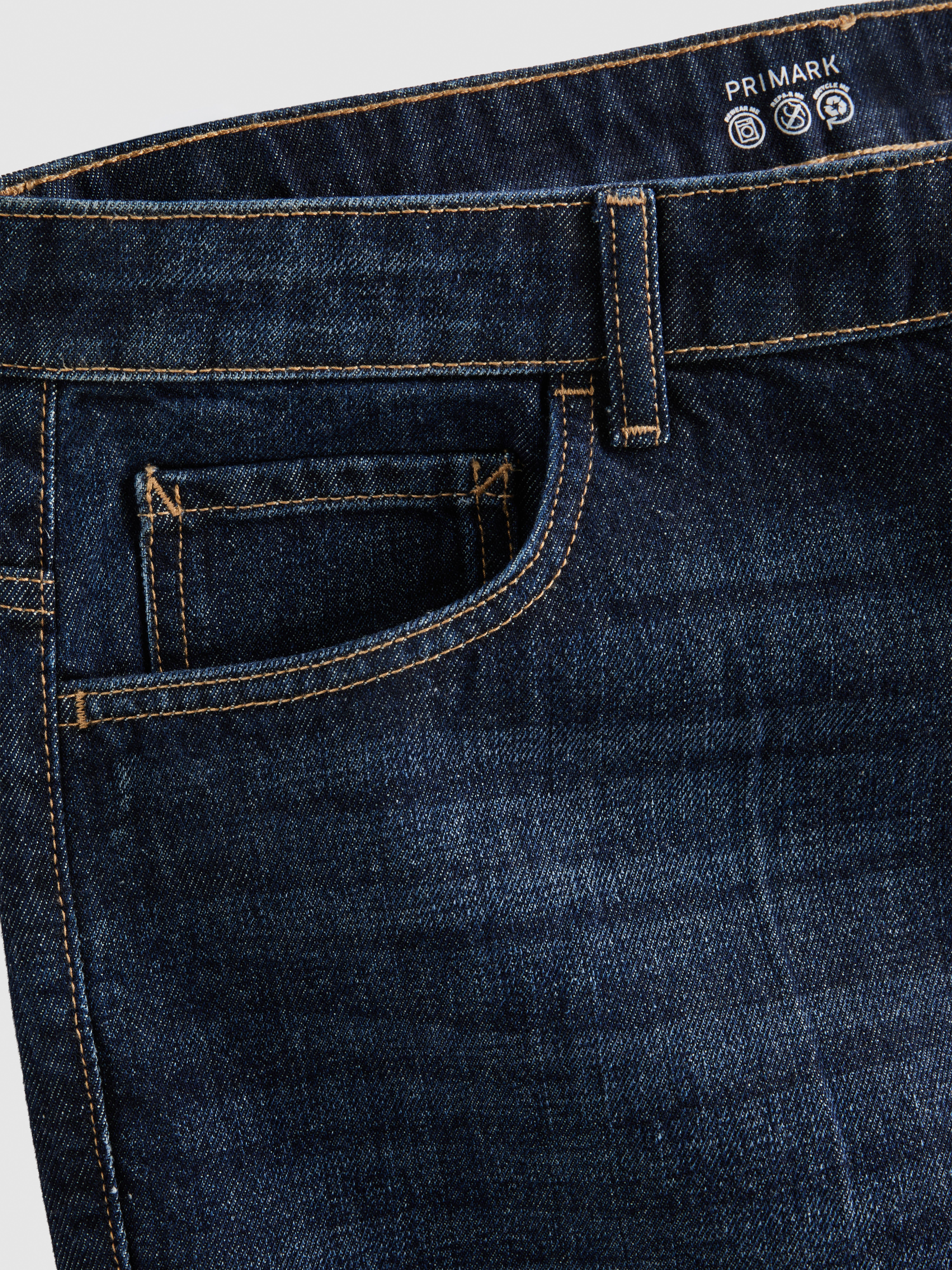 High-Waisted Relaxed Jeans - Dark Blue