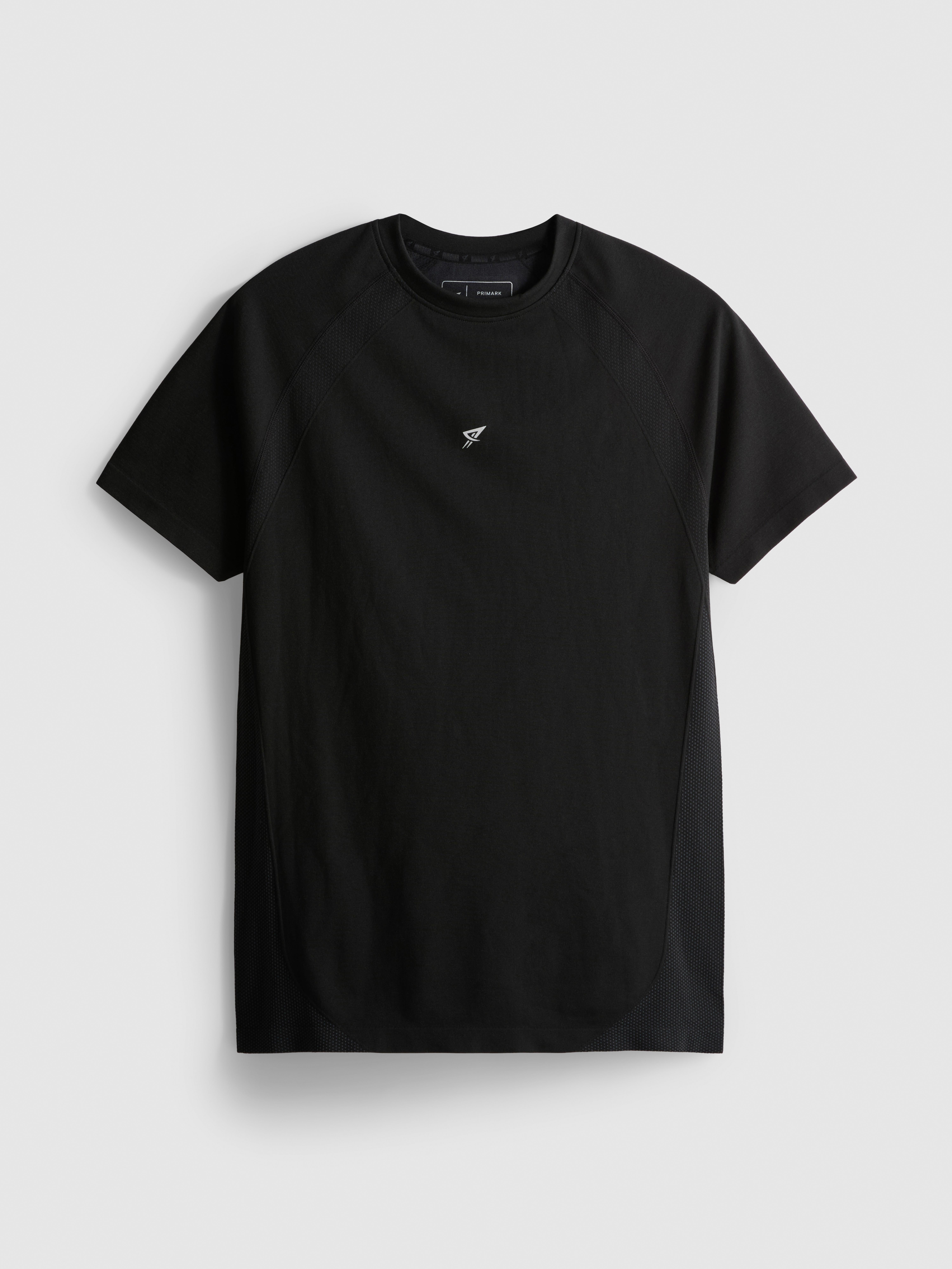 Panelled Gym T-Shirt - Black