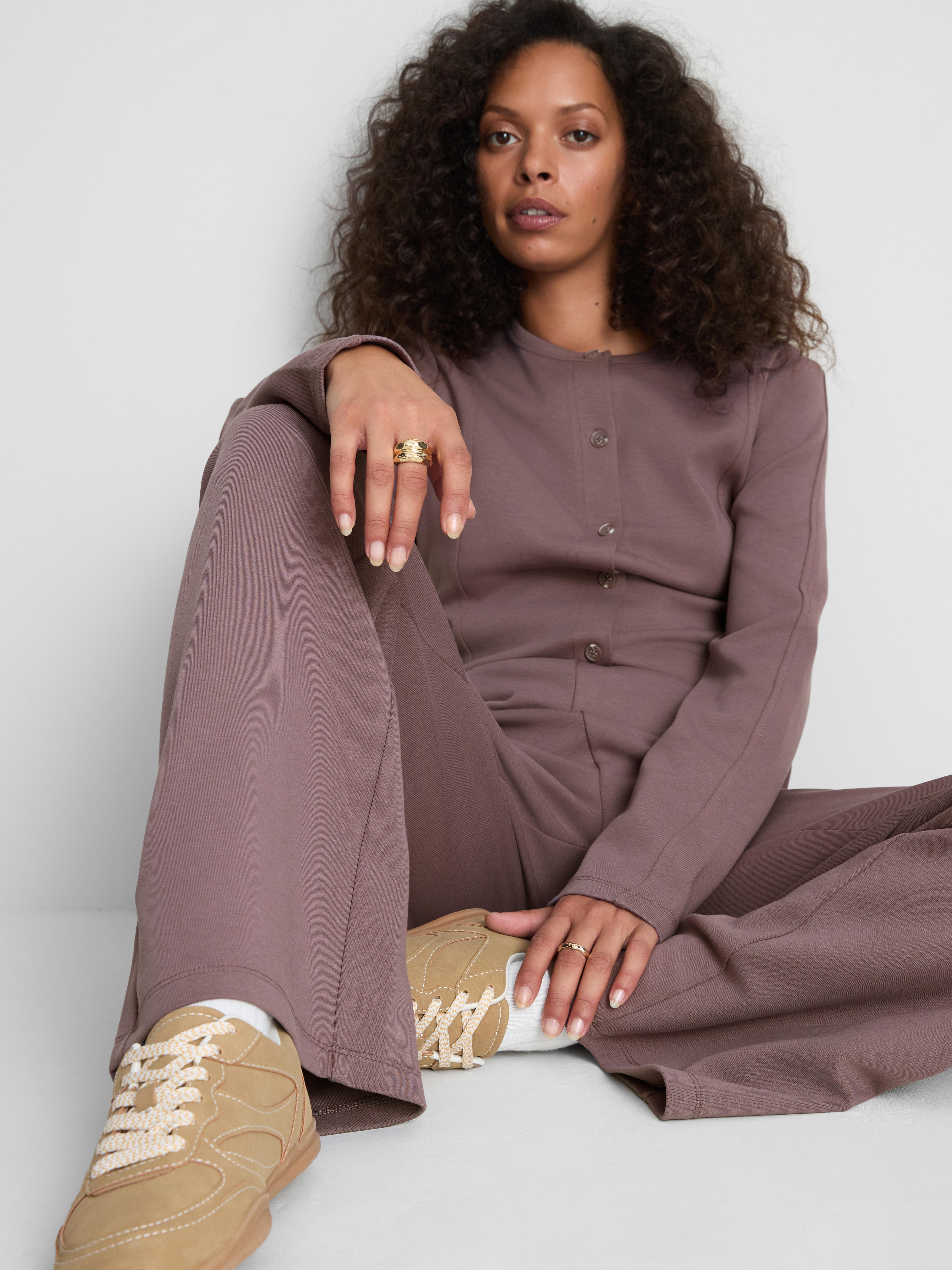 Paula Echevarría Wide Leg Joggers - Fig