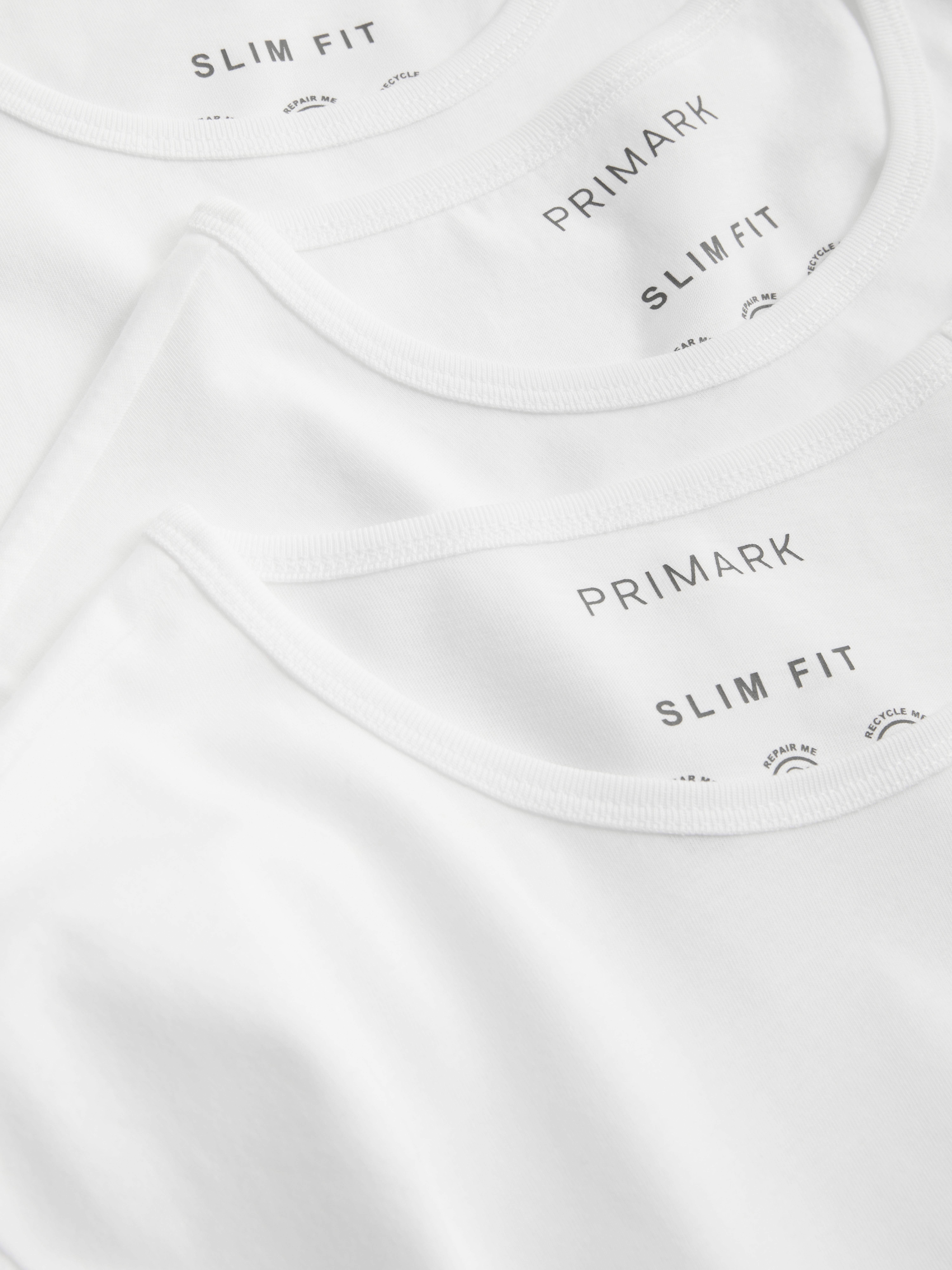 3pk Essential Crew Neck T-Shirts - White