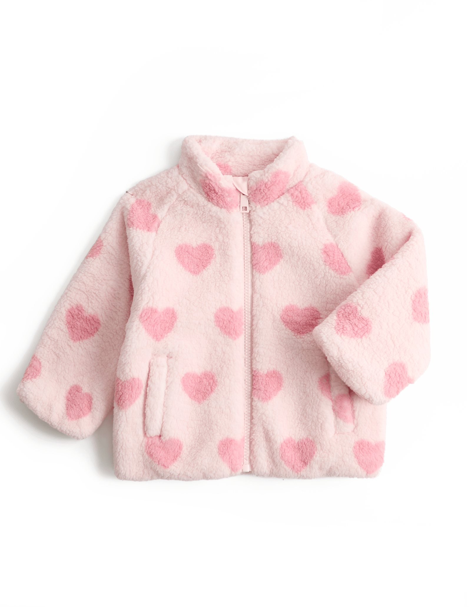 Heart Borg Jacket (0-5 Yrs) - PINK