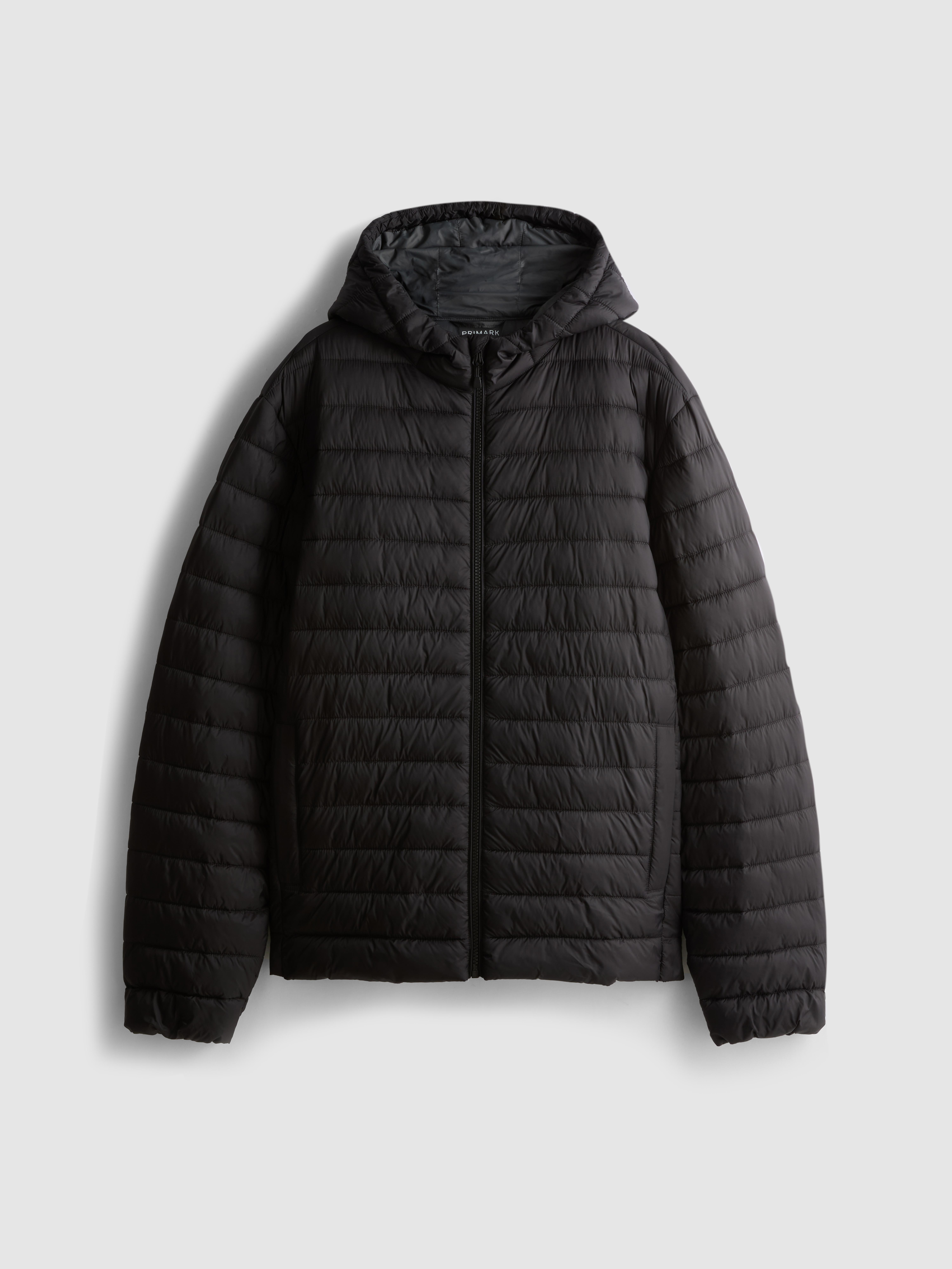 Hooded Padded Jacket - Black