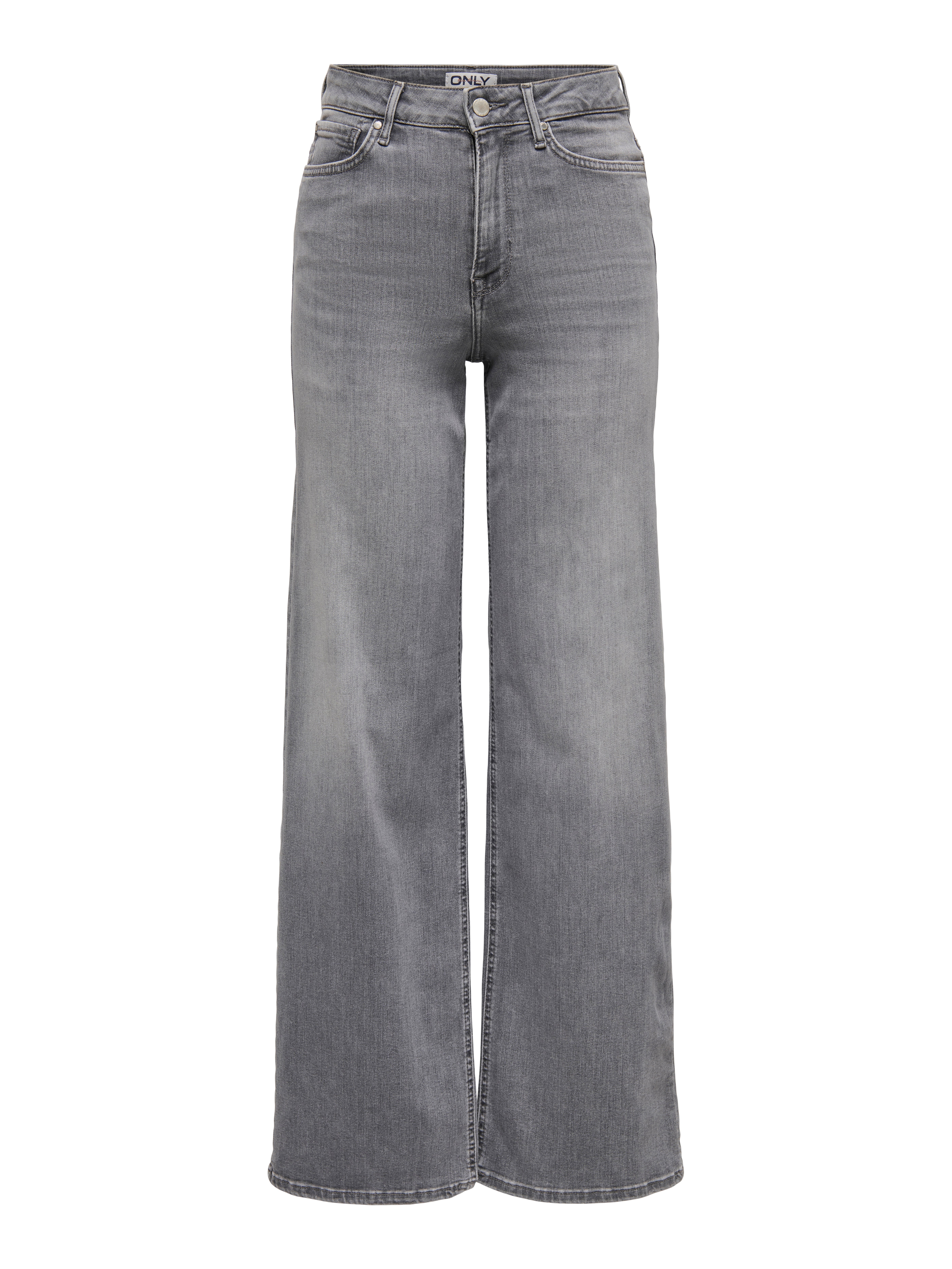 ONLMADISON High waist Wide Leg Fit Jeans Light Grey Denim