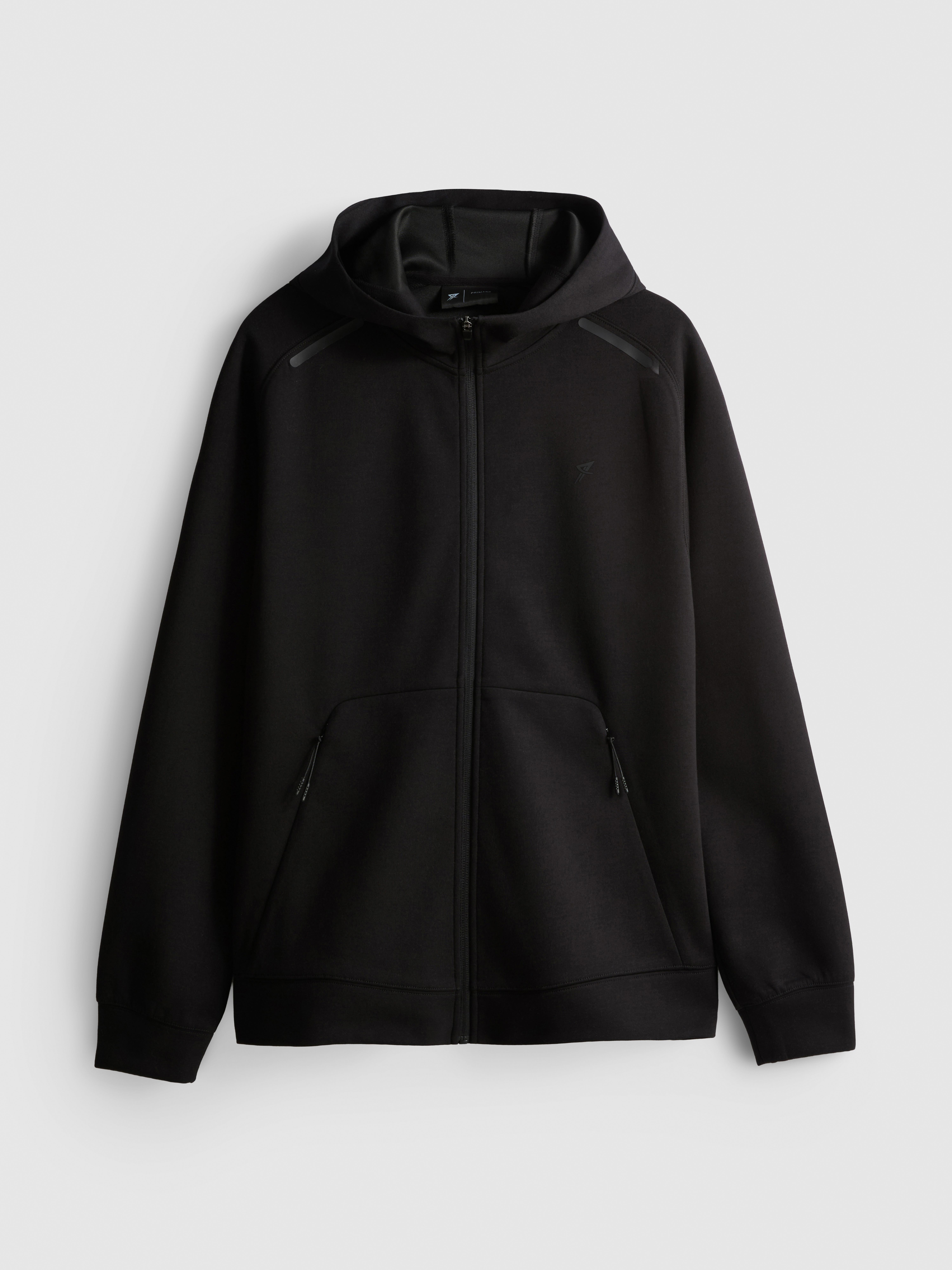 Zip-Up Gym Hoodie - Black