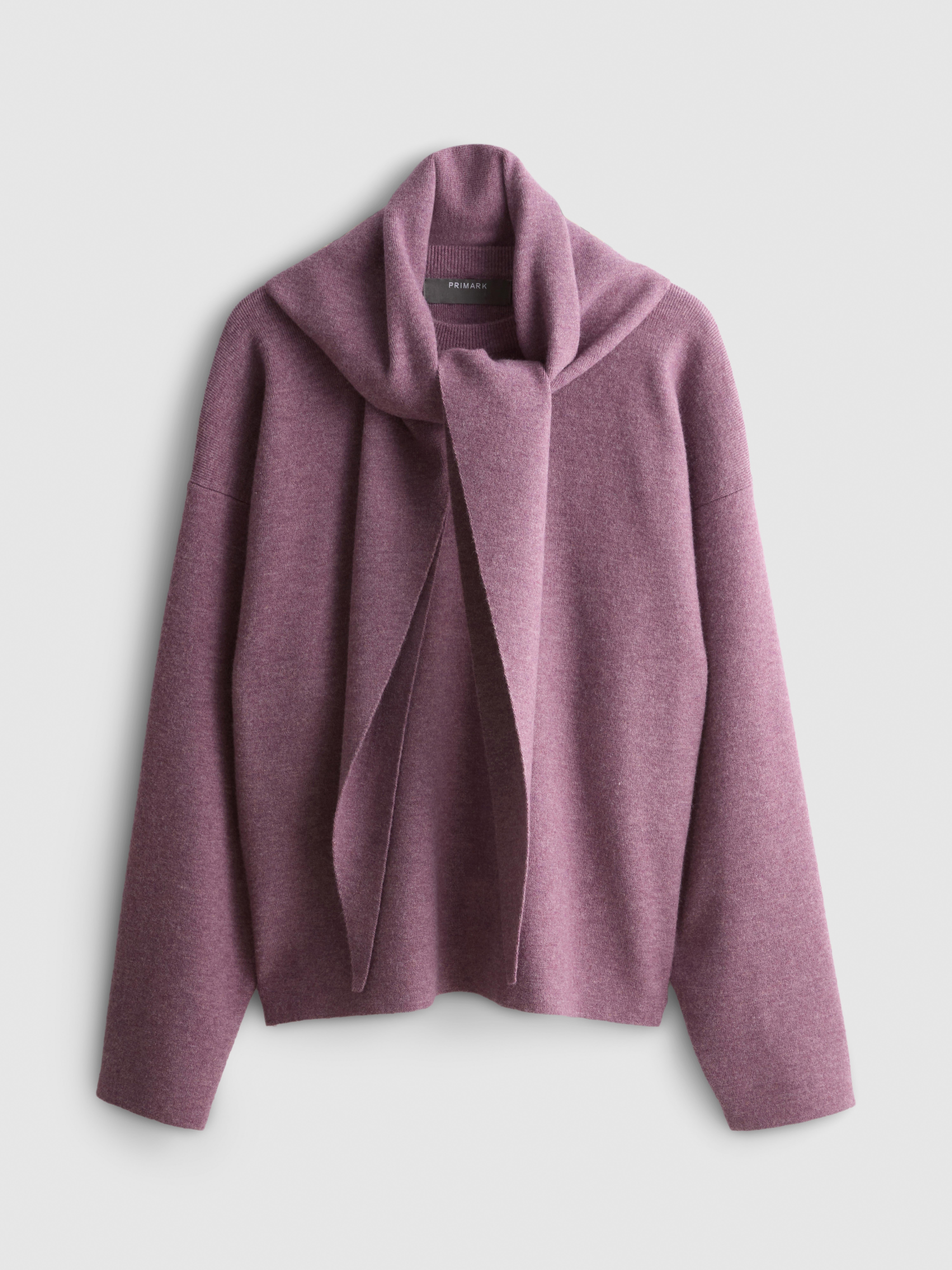 Paula Echevarría Scarf Detail Sweater - Light Purple