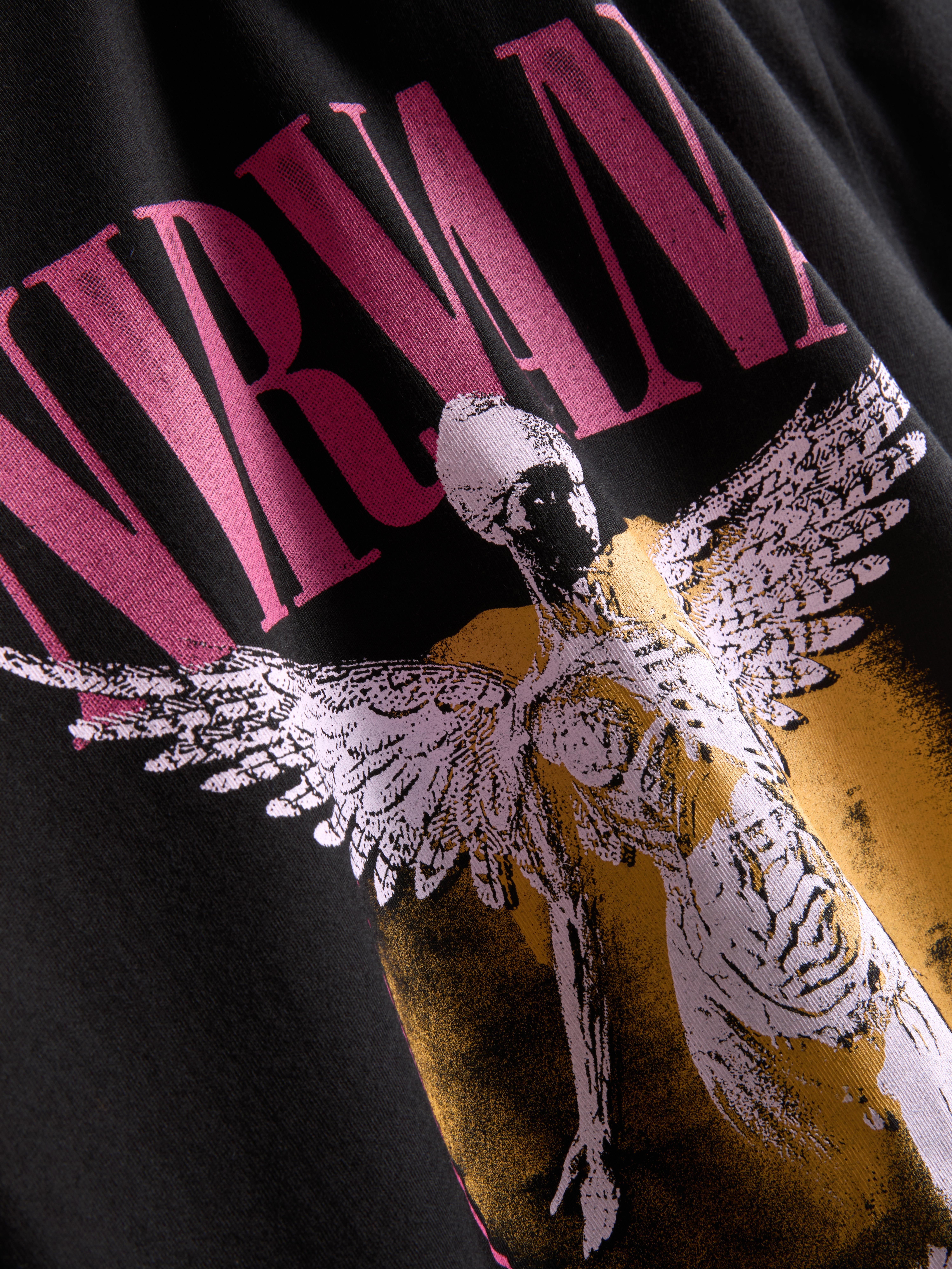 Nirvana Cotton Graphic Tee - Black