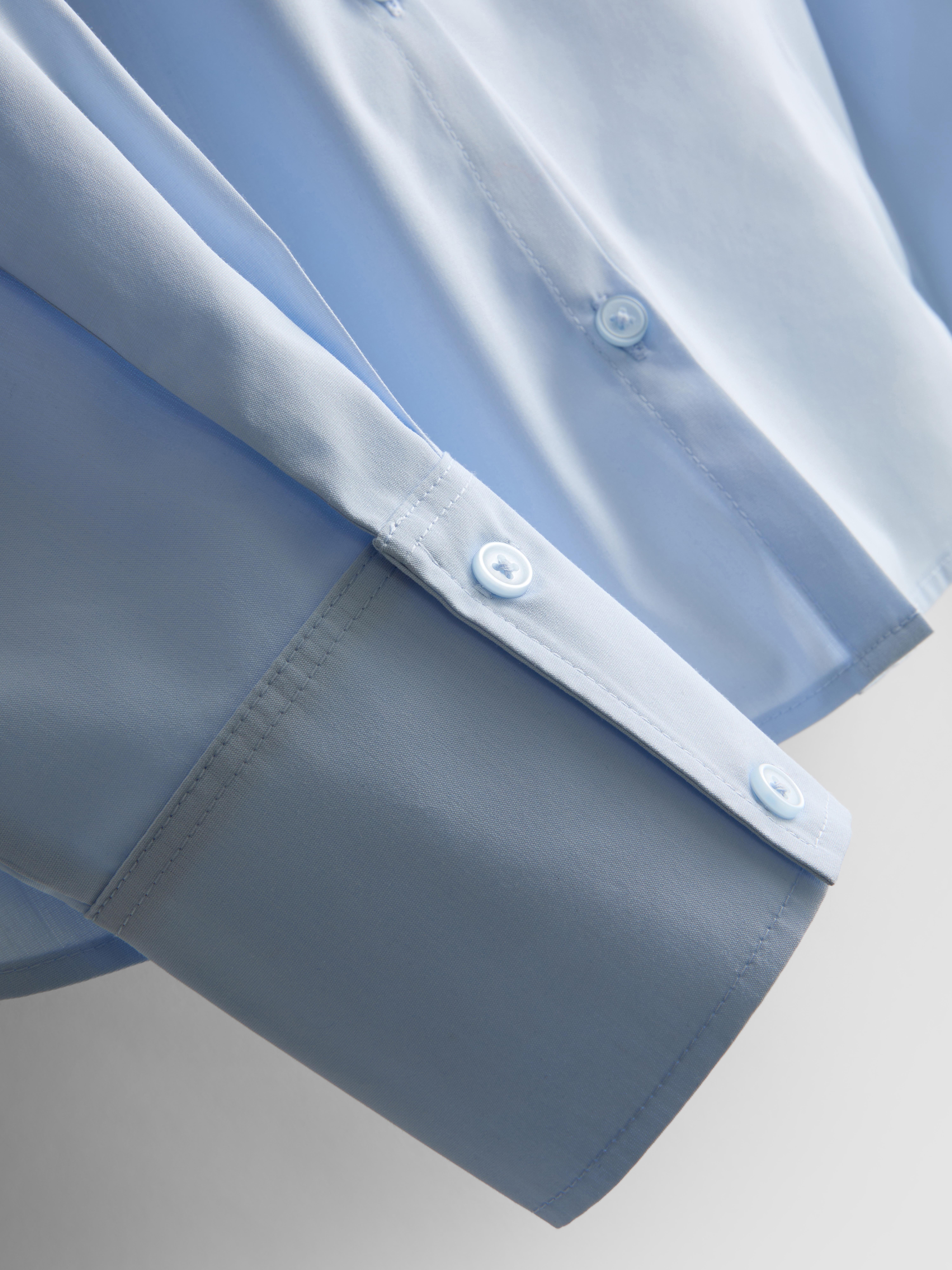 Long Sleeve Workwear Shirt - Blue