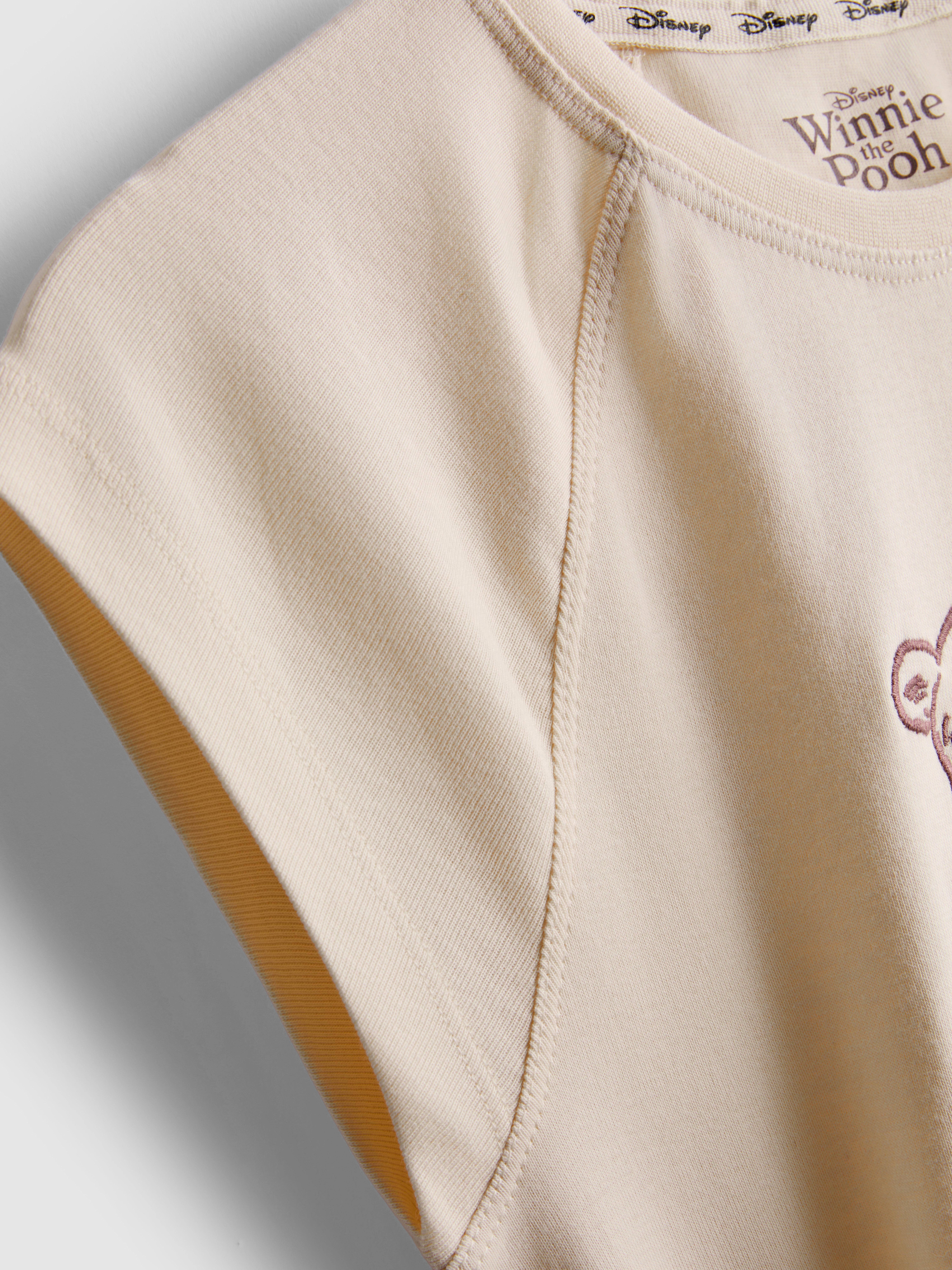 Disney's Winnie the Pooh Embroidered Baby Tee - Ivory