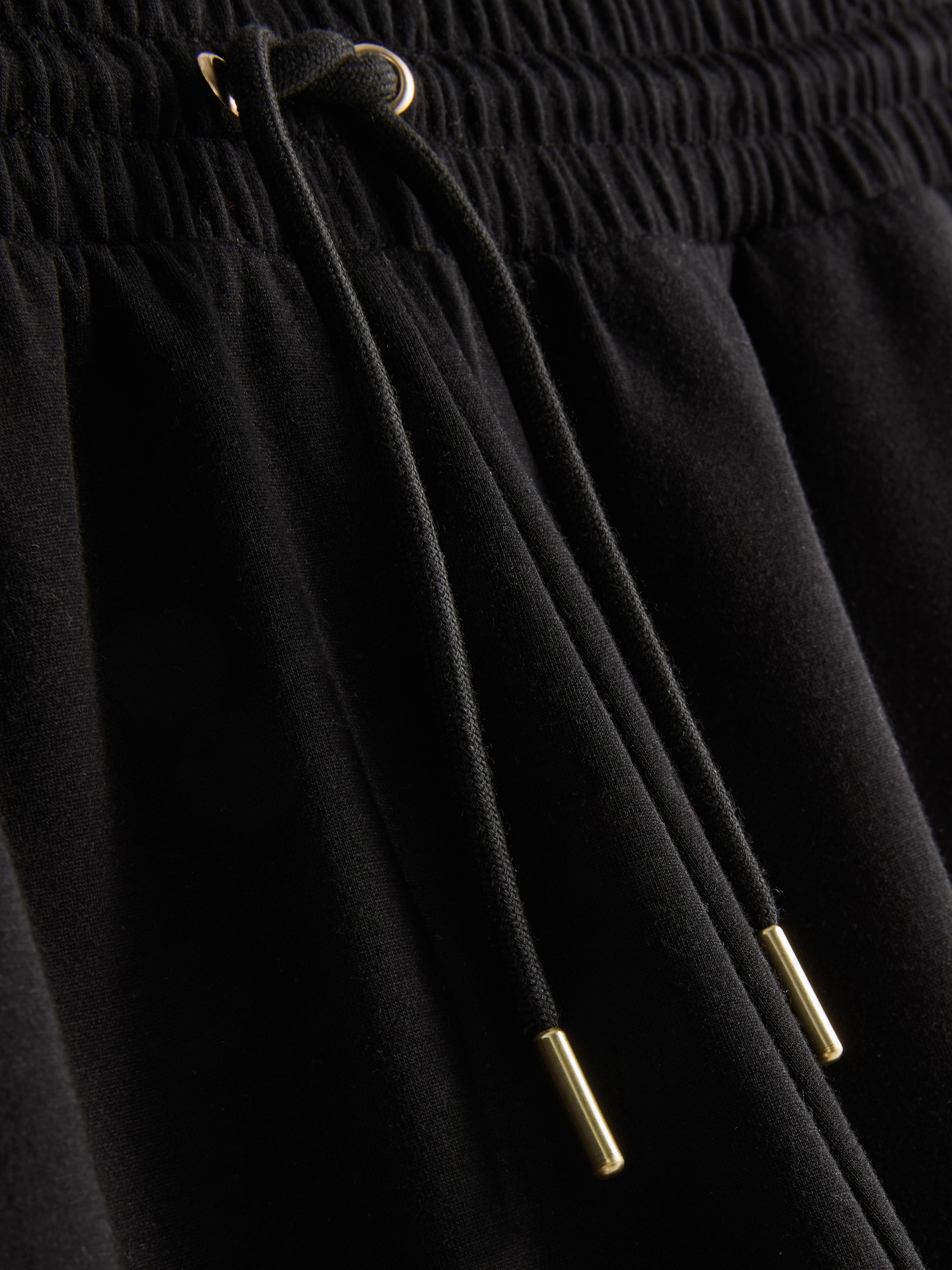 Modal Blend Tapered Joggers - Black