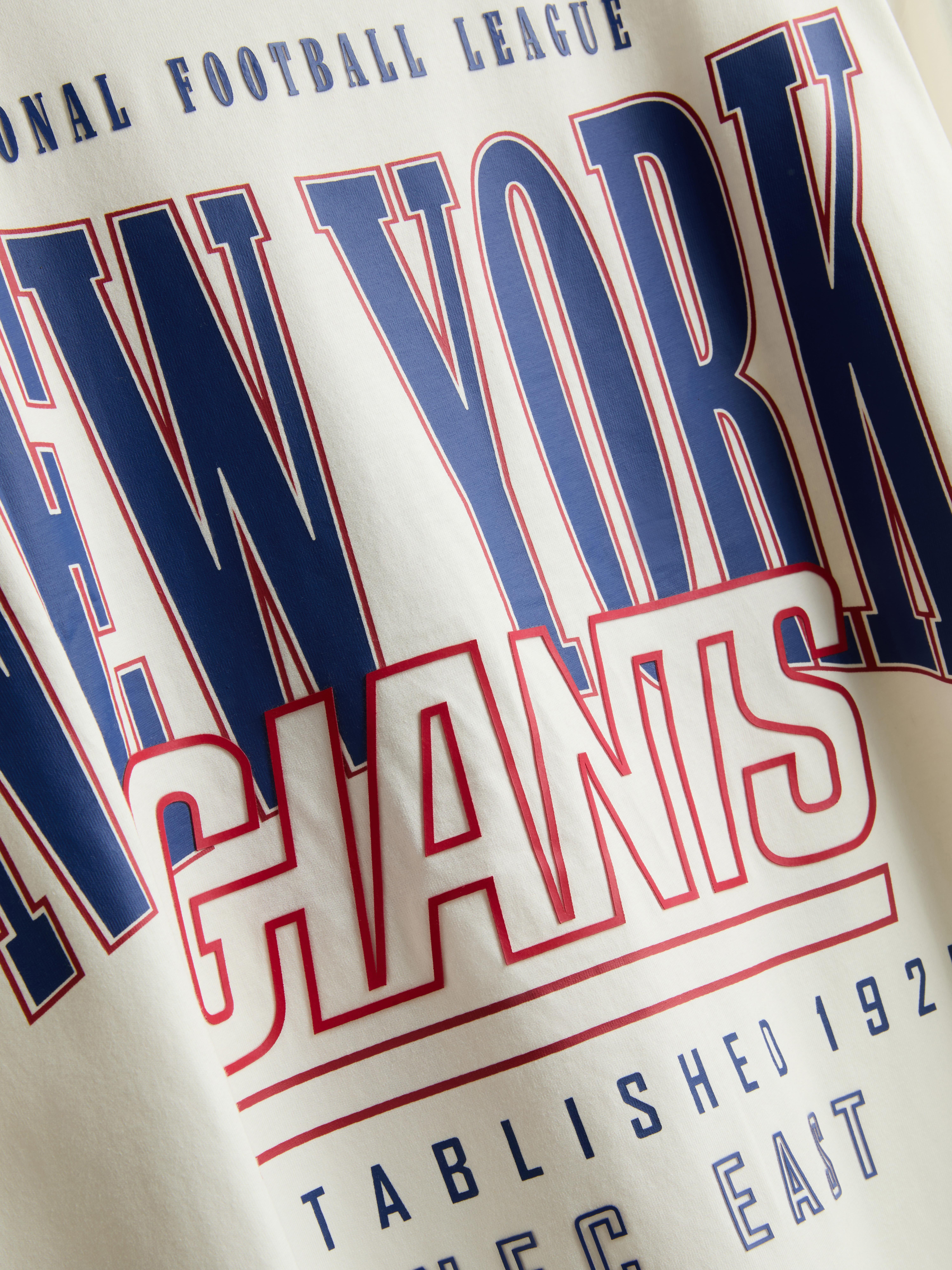 NFL New York Giants Pure Cotton Graphic T-Shirt - Ivory