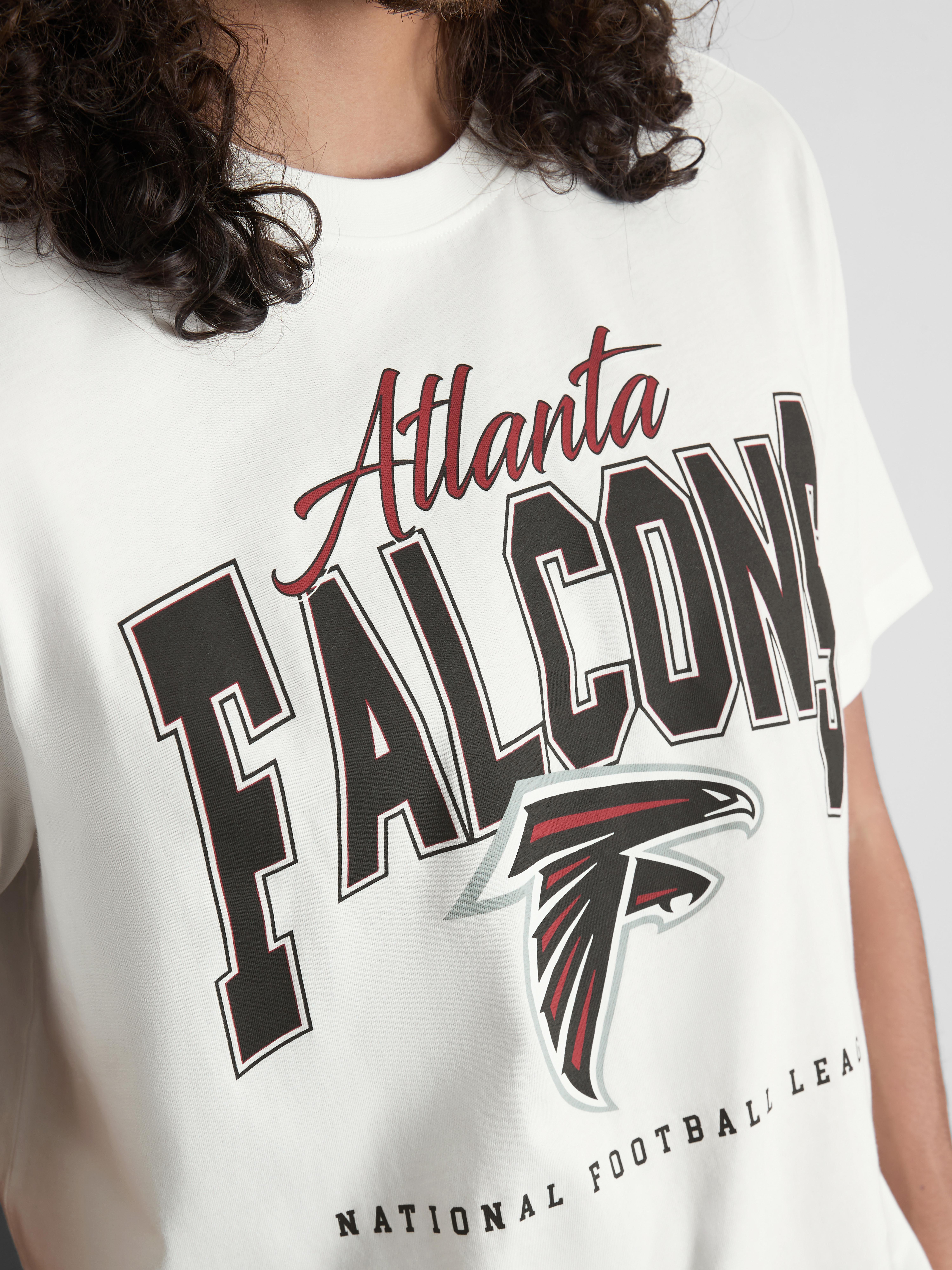 NFL Atlanta Falcons Pure Cotton Graphic T-Shirt - Ivory