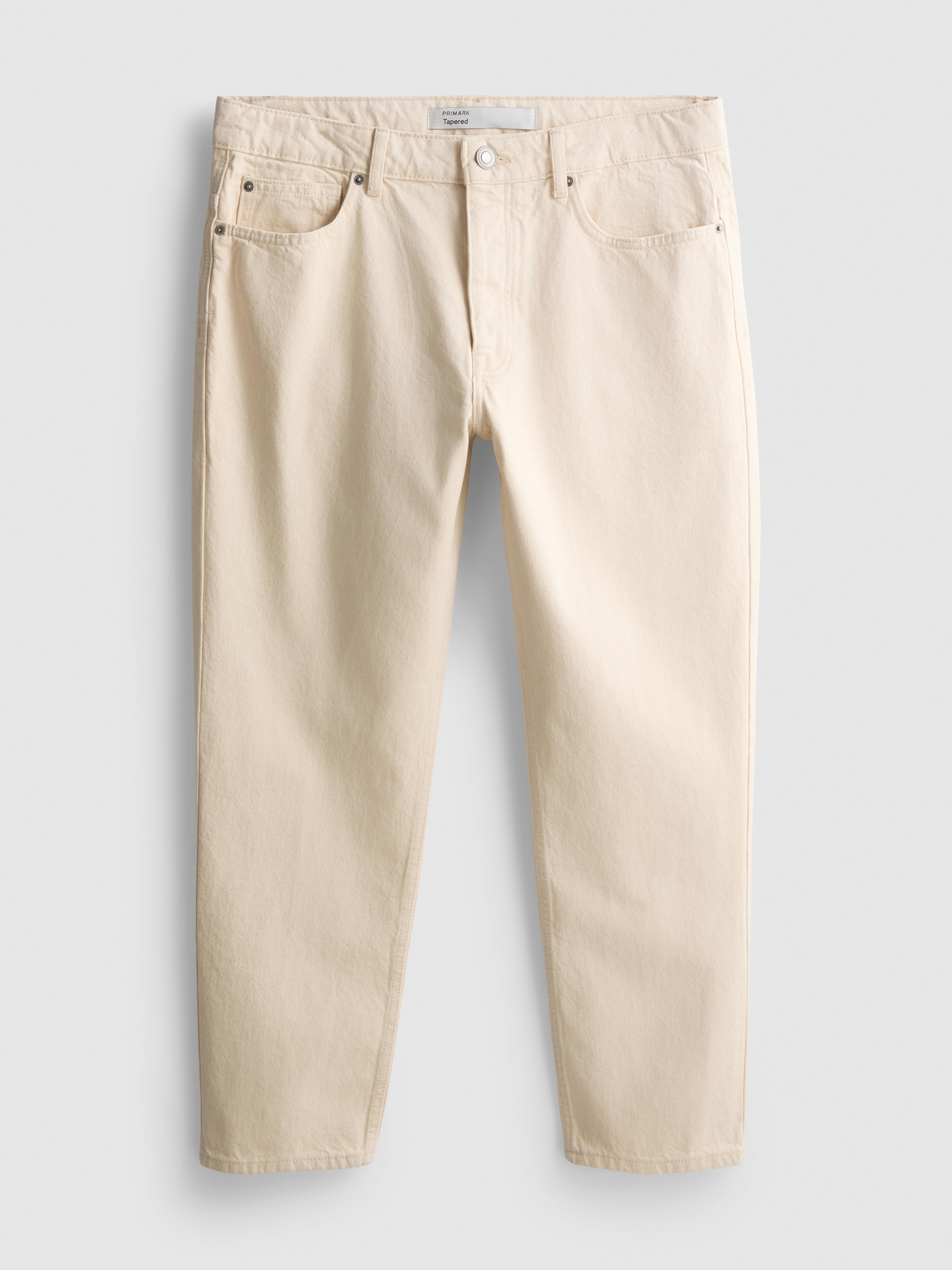 Mid-Rise Slim-Fit Jeans - Ivory