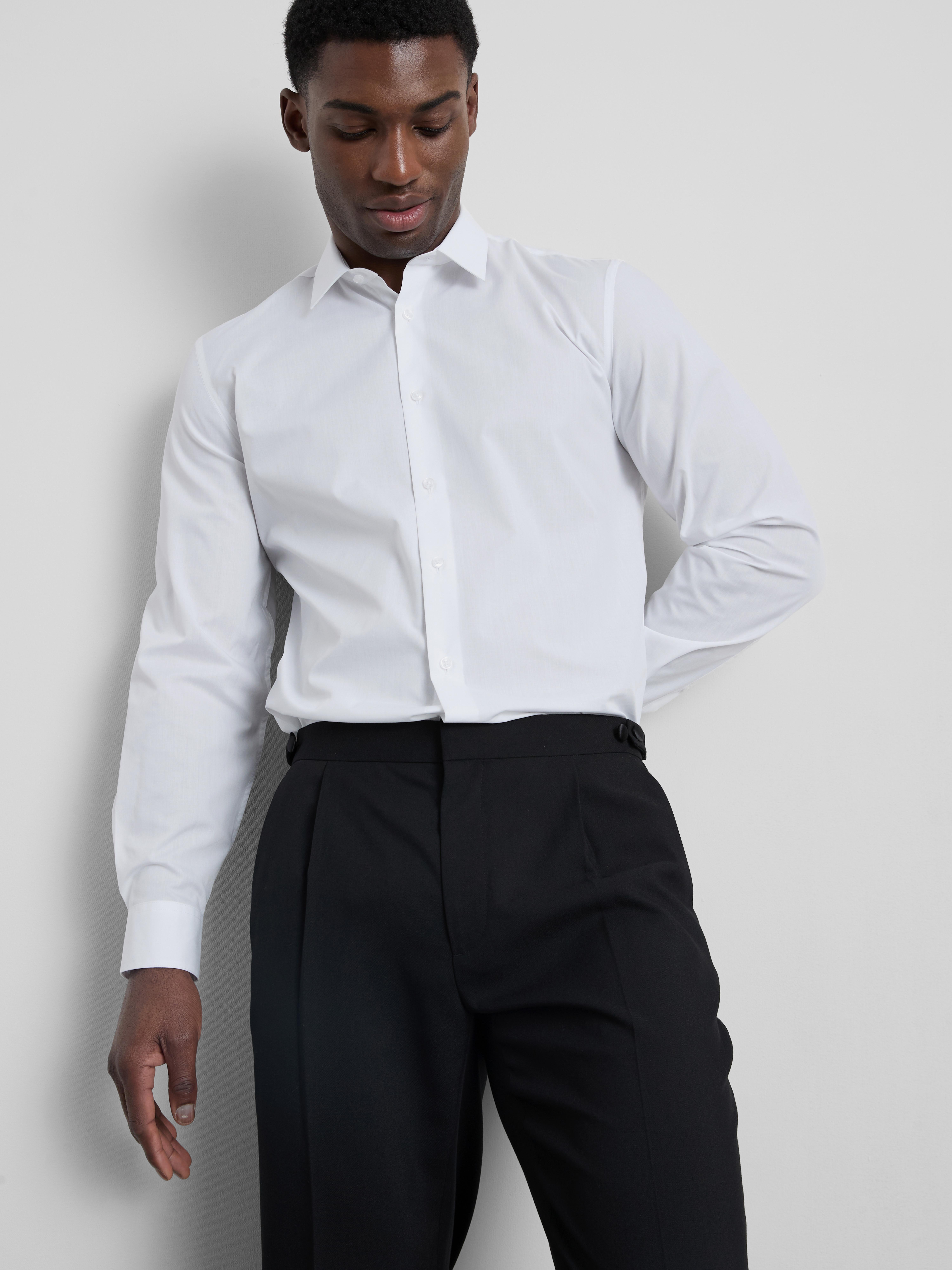 Long Sleeve Regular Fit Formal Shirt - White