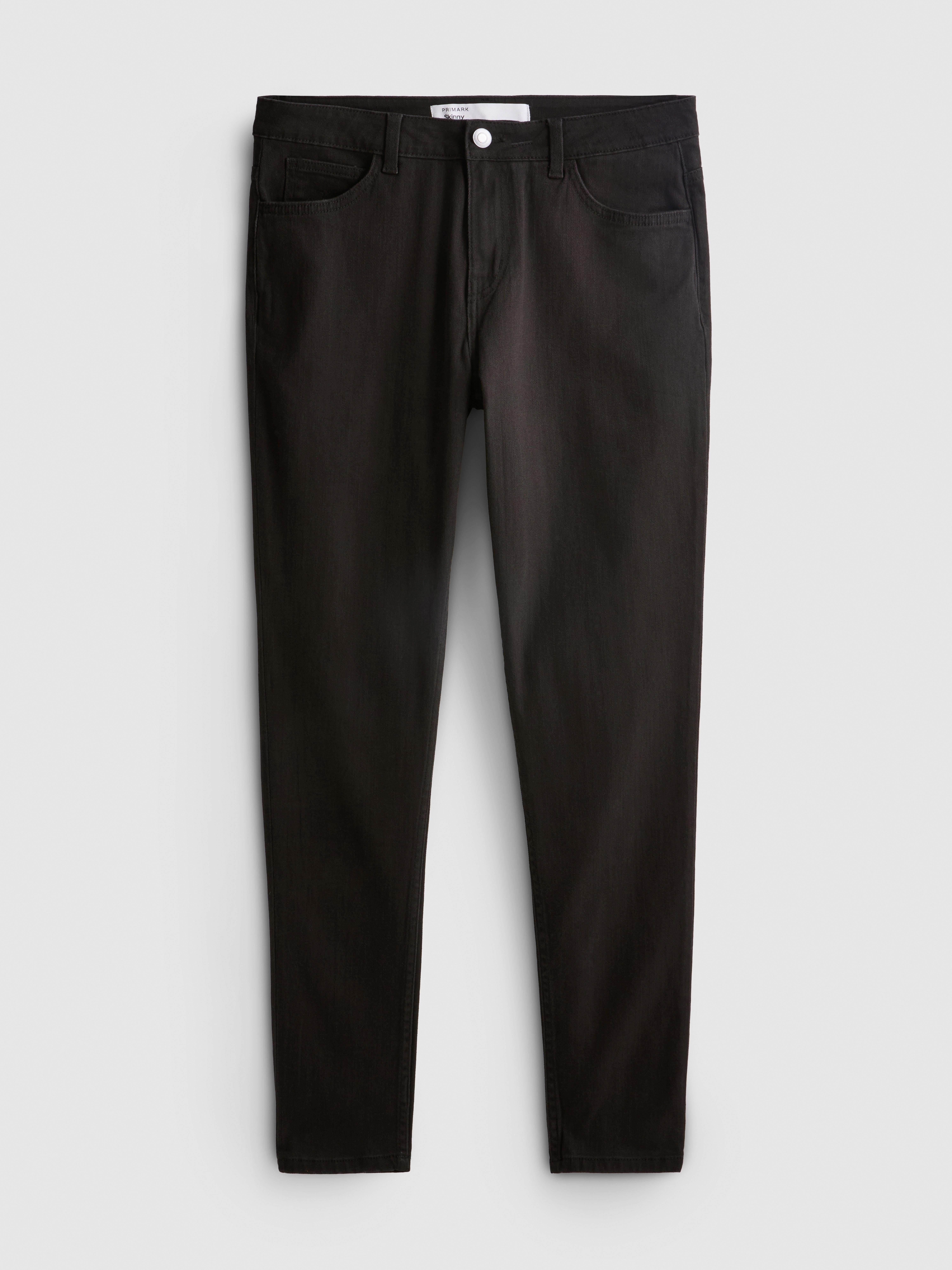 Mid-Rise Skinny Jeans - Black