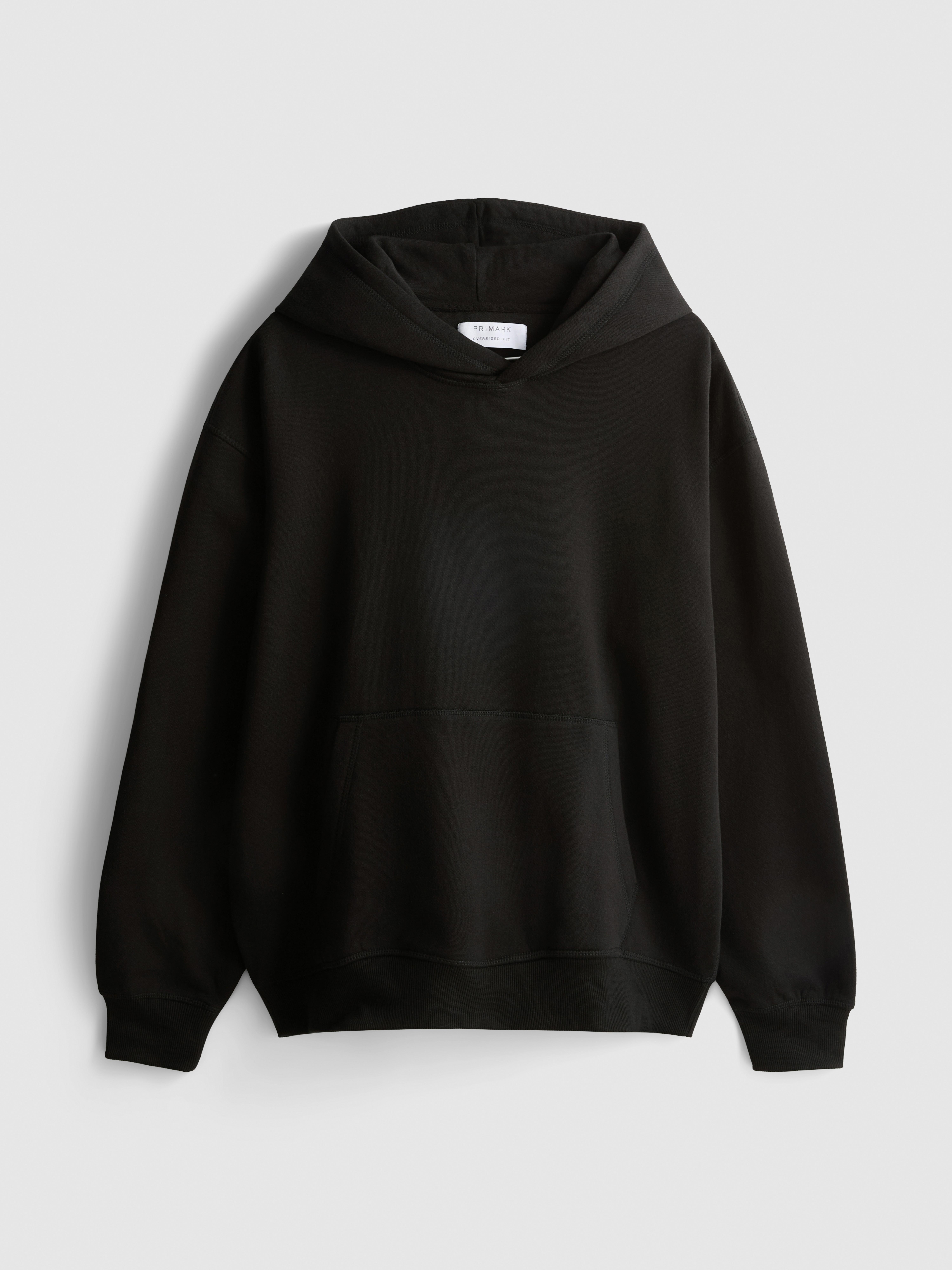 Oversized Pullover Hoodie - Black
