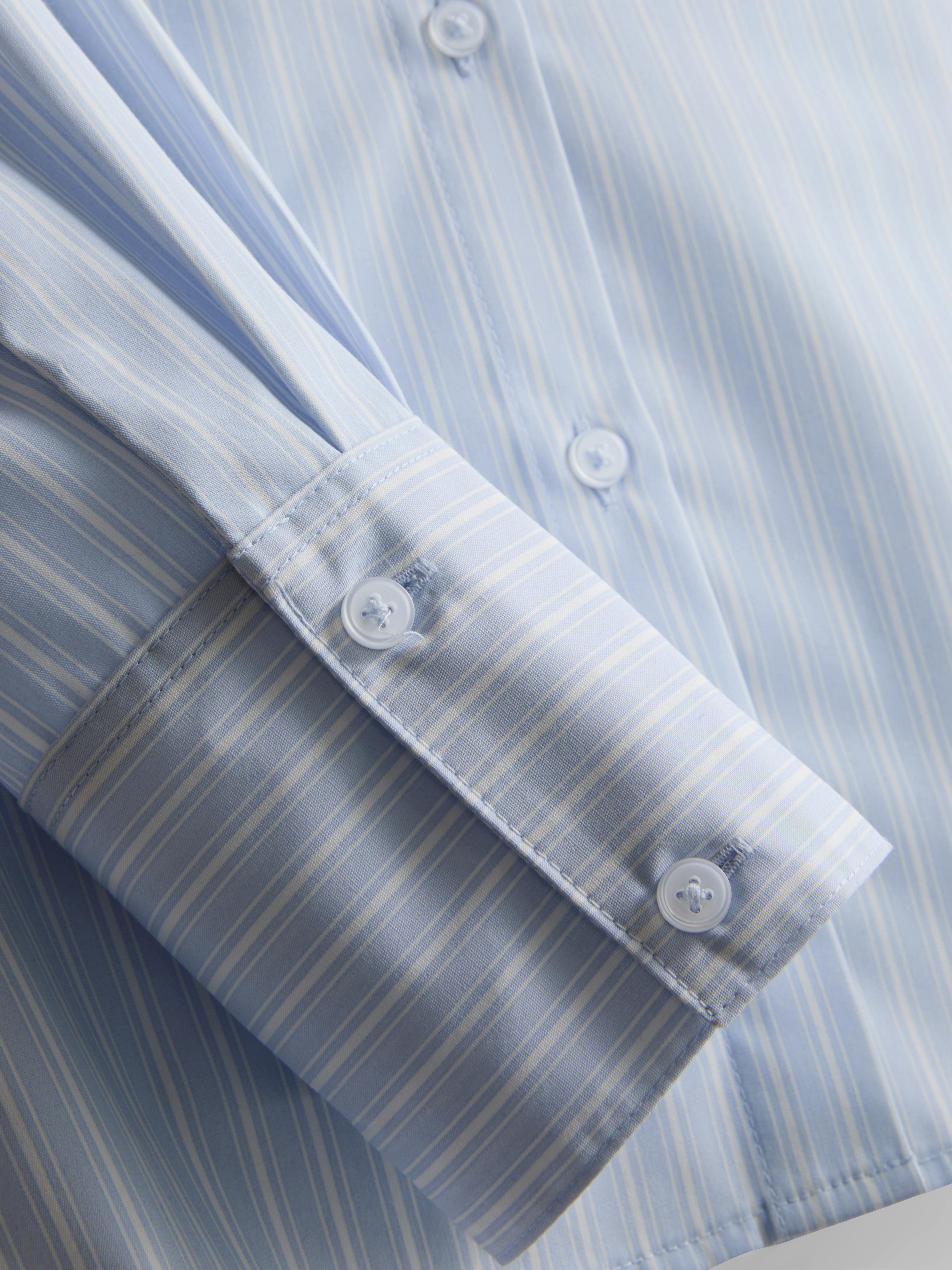Long Sleeve Workwear Shirt - Mid Blue