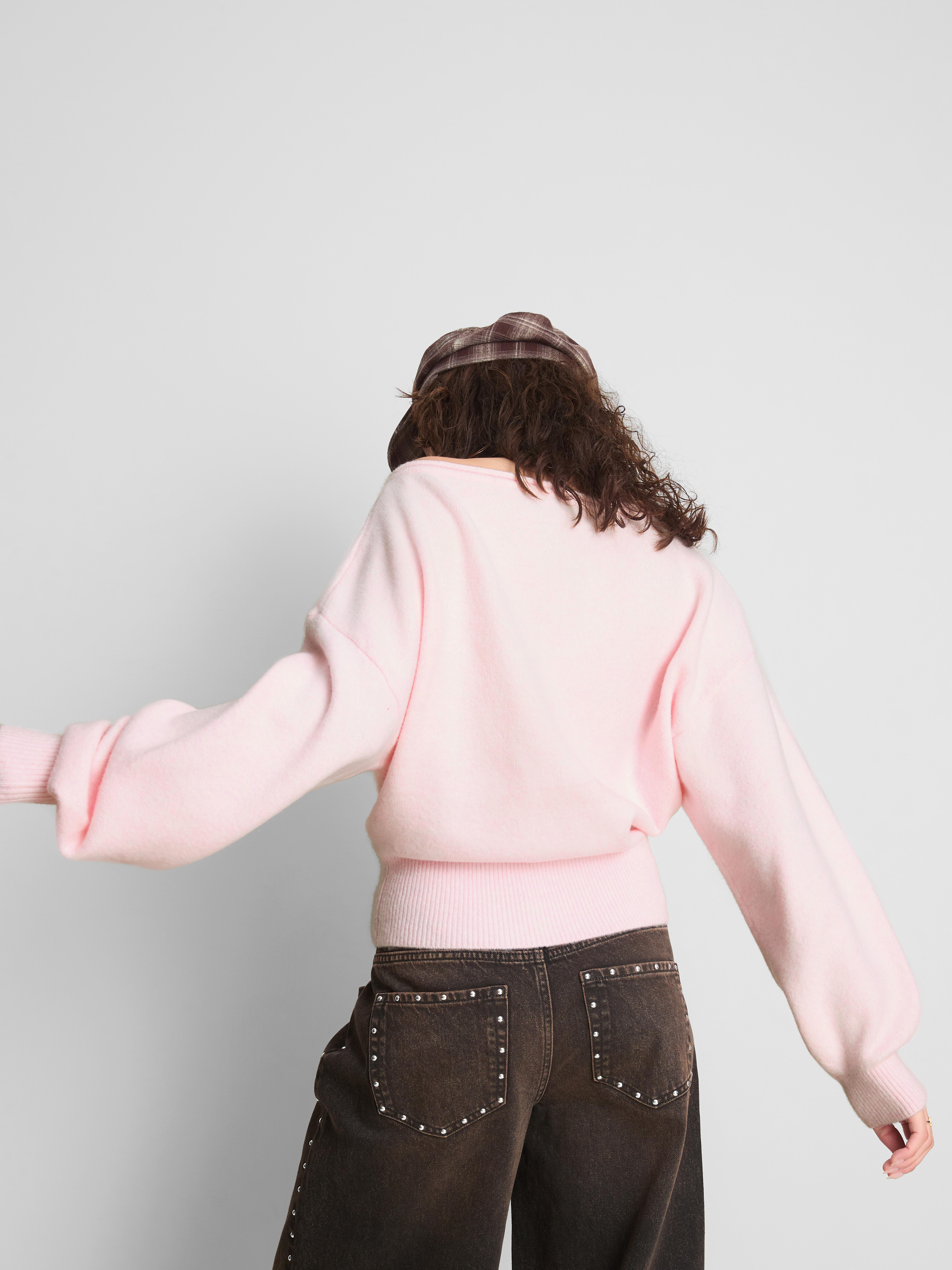 The Primark Scene | Off The Shoulder Knitted Sweater - Light Pink