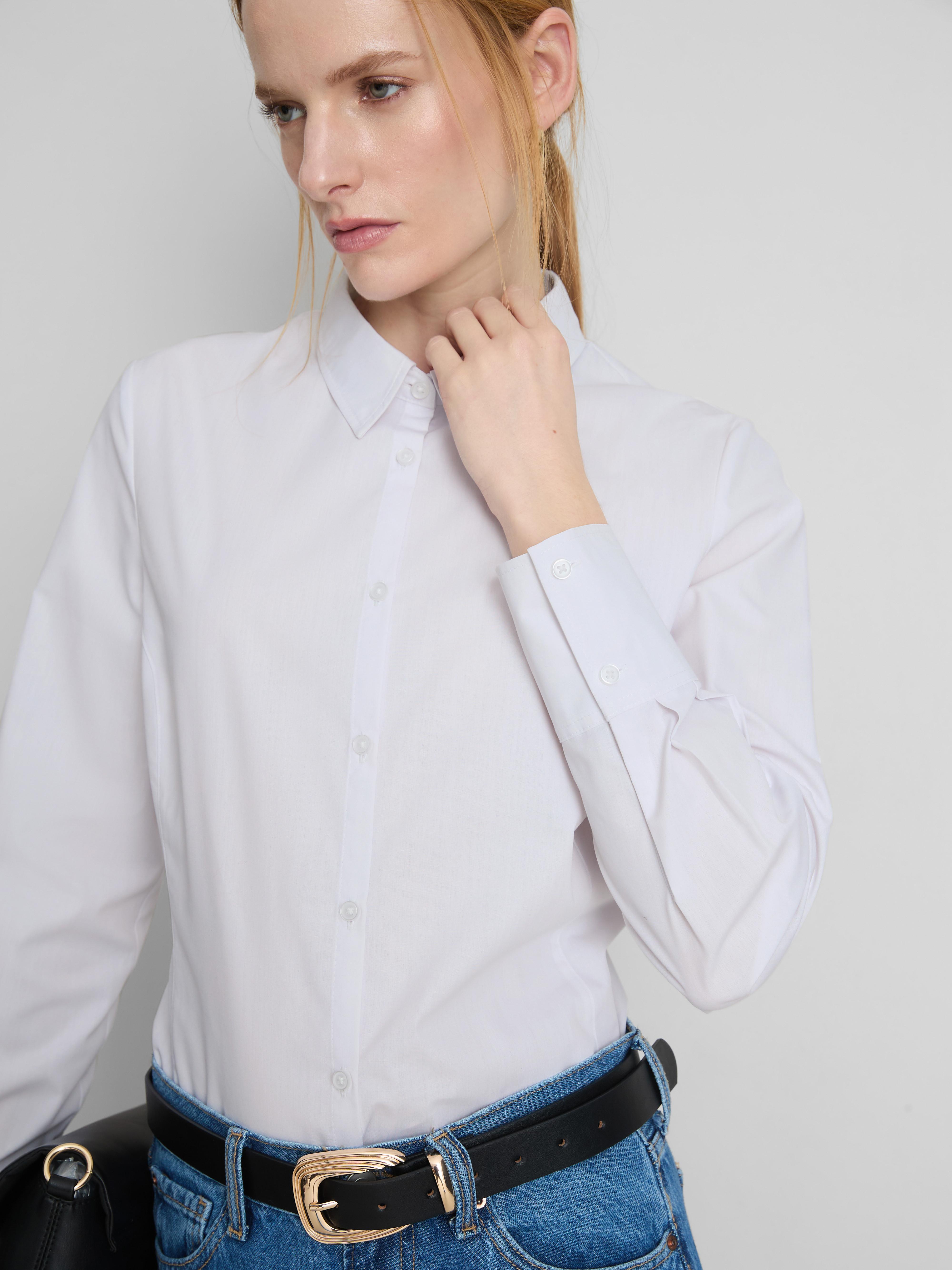 Long Sleeve Workwear Shirt - White