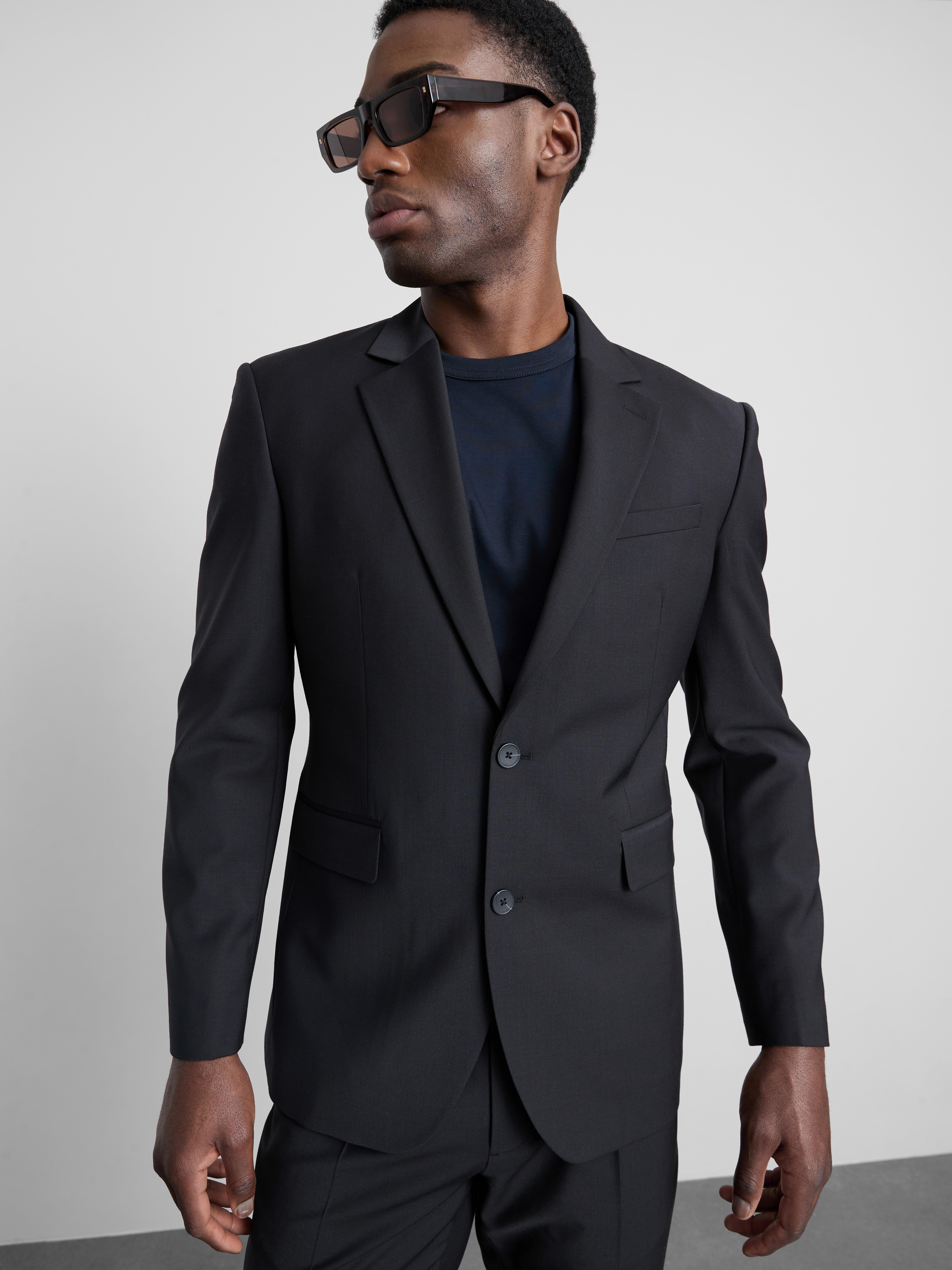 Regular Fit Suit Jacket - Black